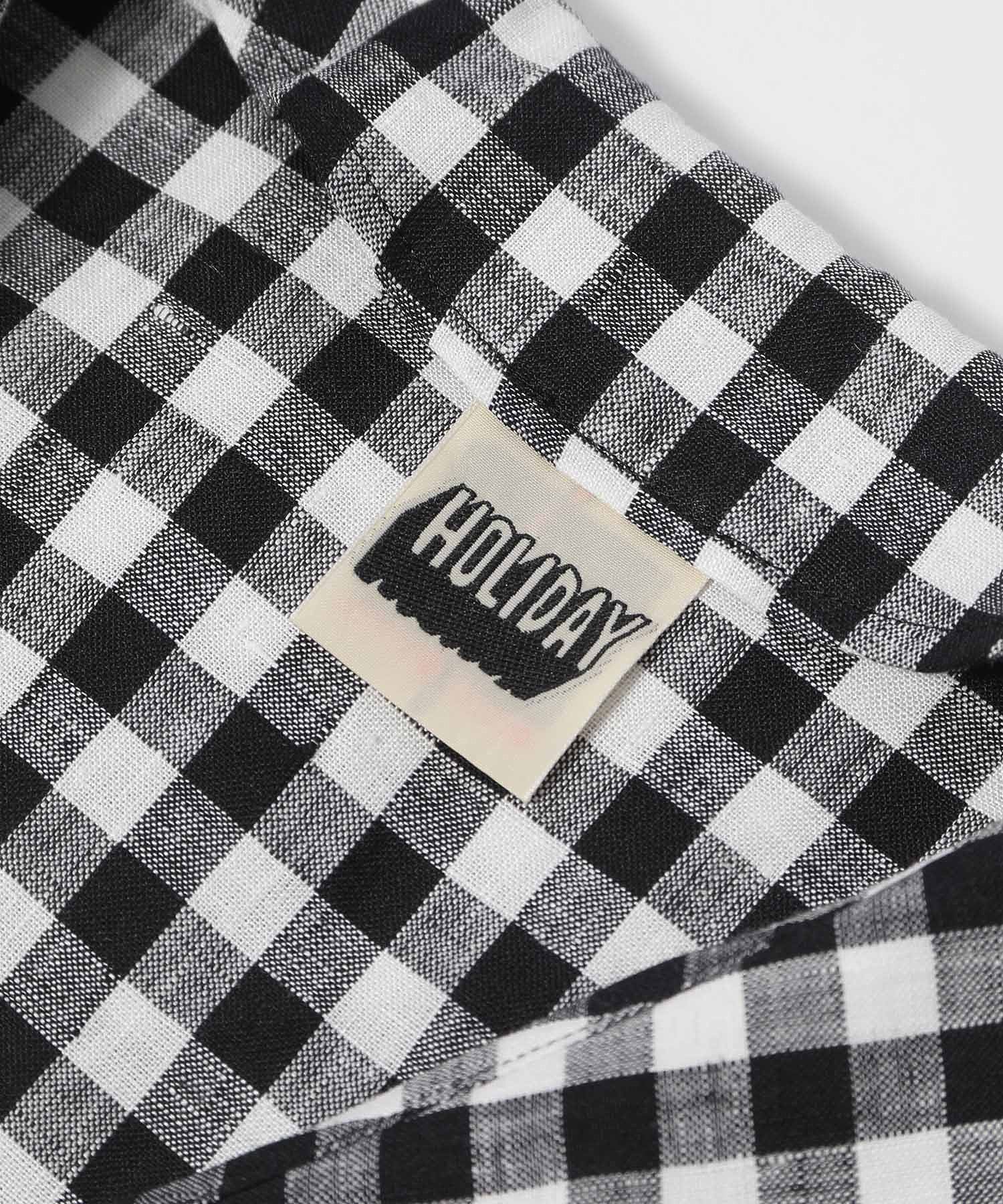 HOLIDAY /ホリデイ/ GINGAHAM CHECK LINEN SAILOR SHIRT