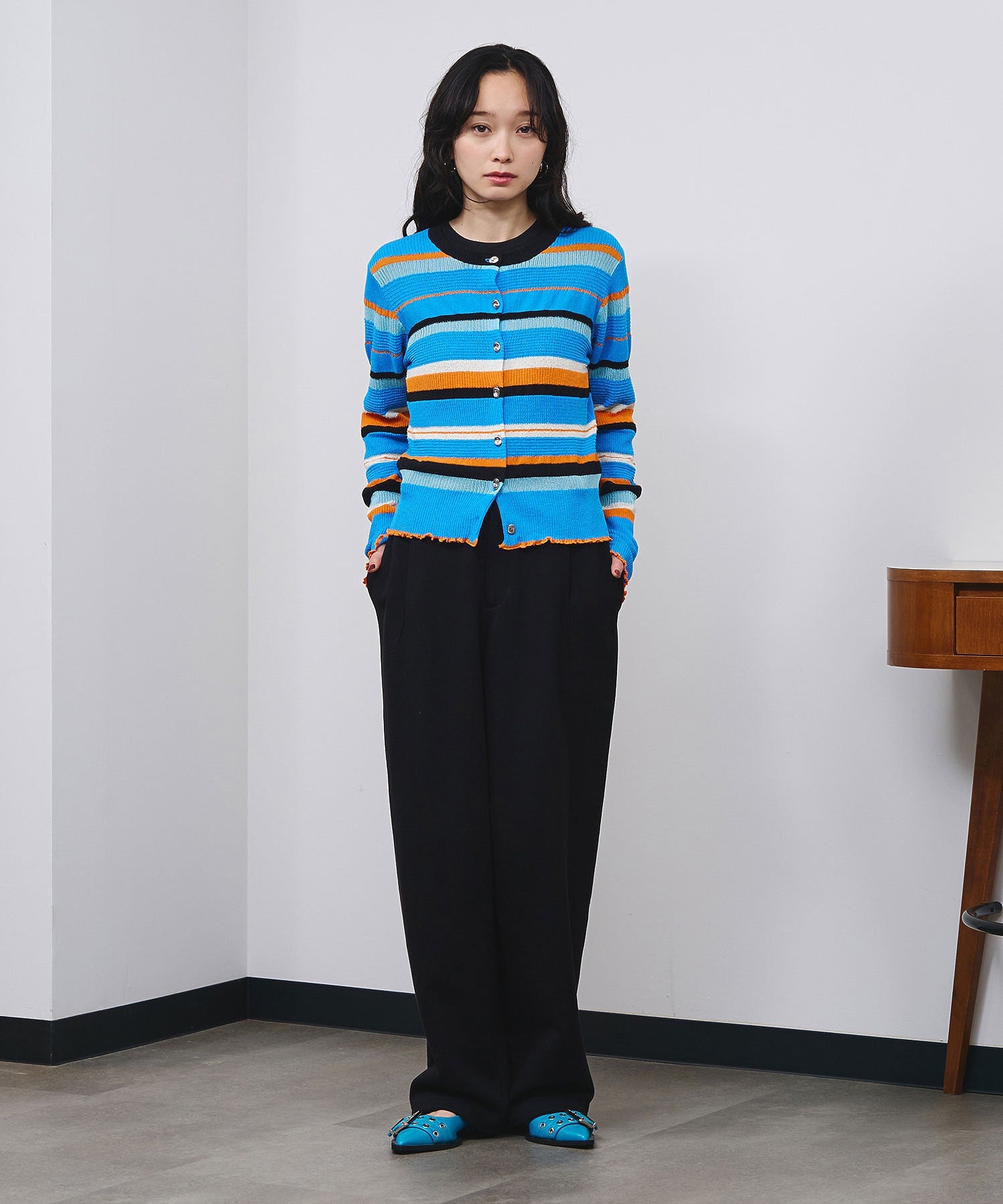 TUCKED WIDE-LEG SWEATPANTS