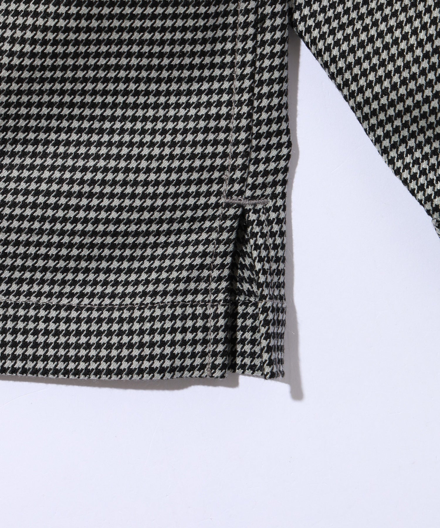 L/S HOUNDSTOOTH PATTERN SHIRT