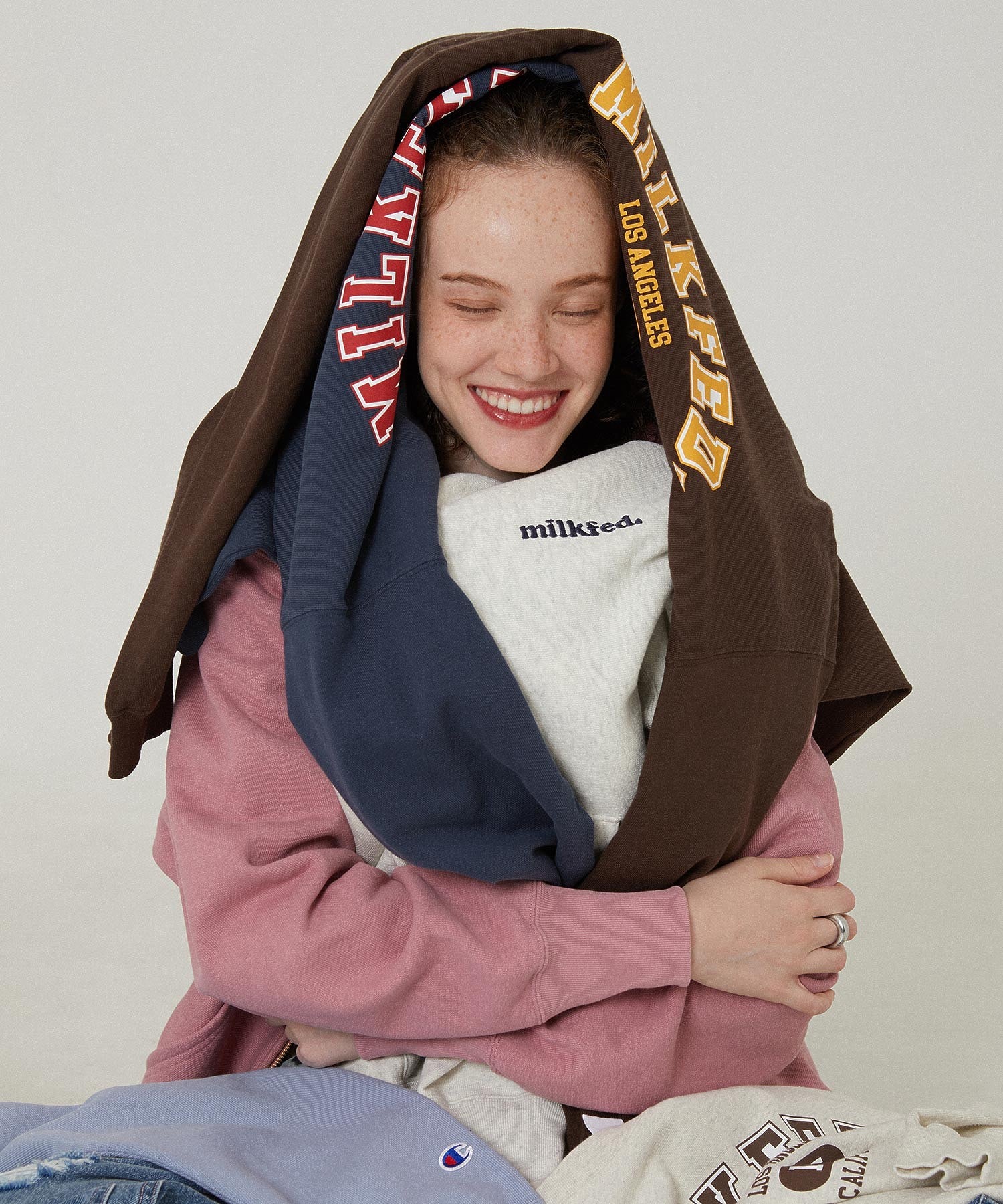 MILKFED.×CHAMPION SWEAT ZIP HOODIE