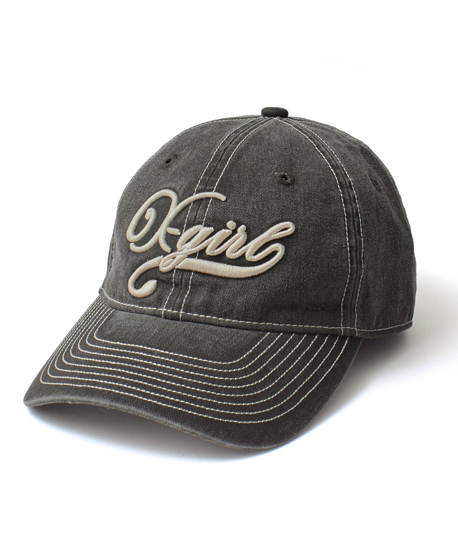 BICOLOR STITCH FADED 6PANEL CAP