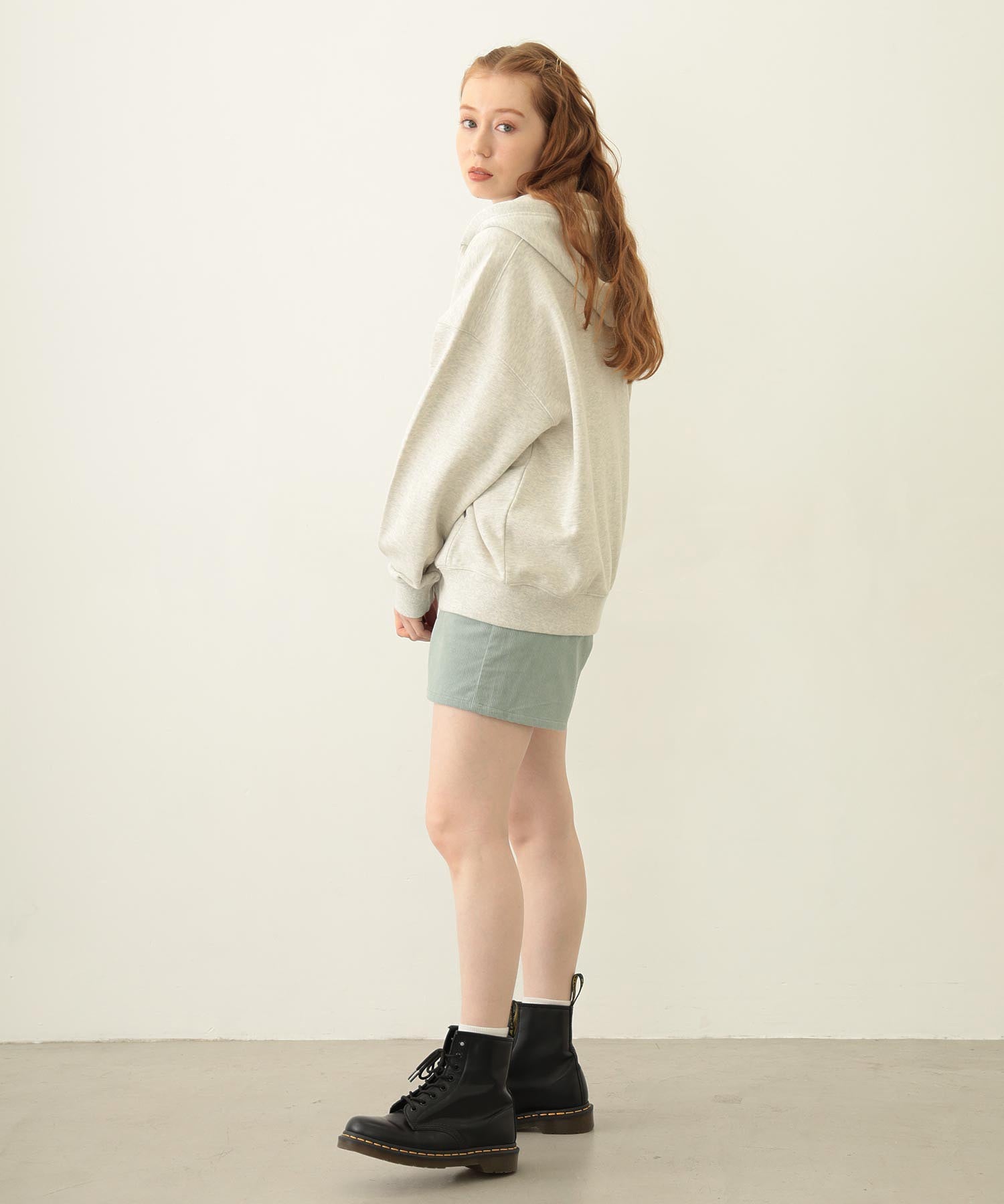 COLLEGE PATCH ZIP UP HOODIE