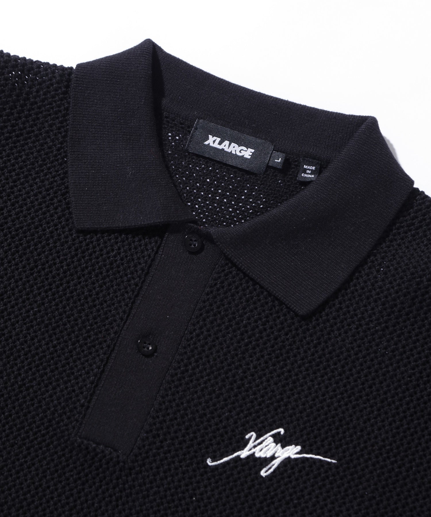 MESH KNIT POLO SHIRT