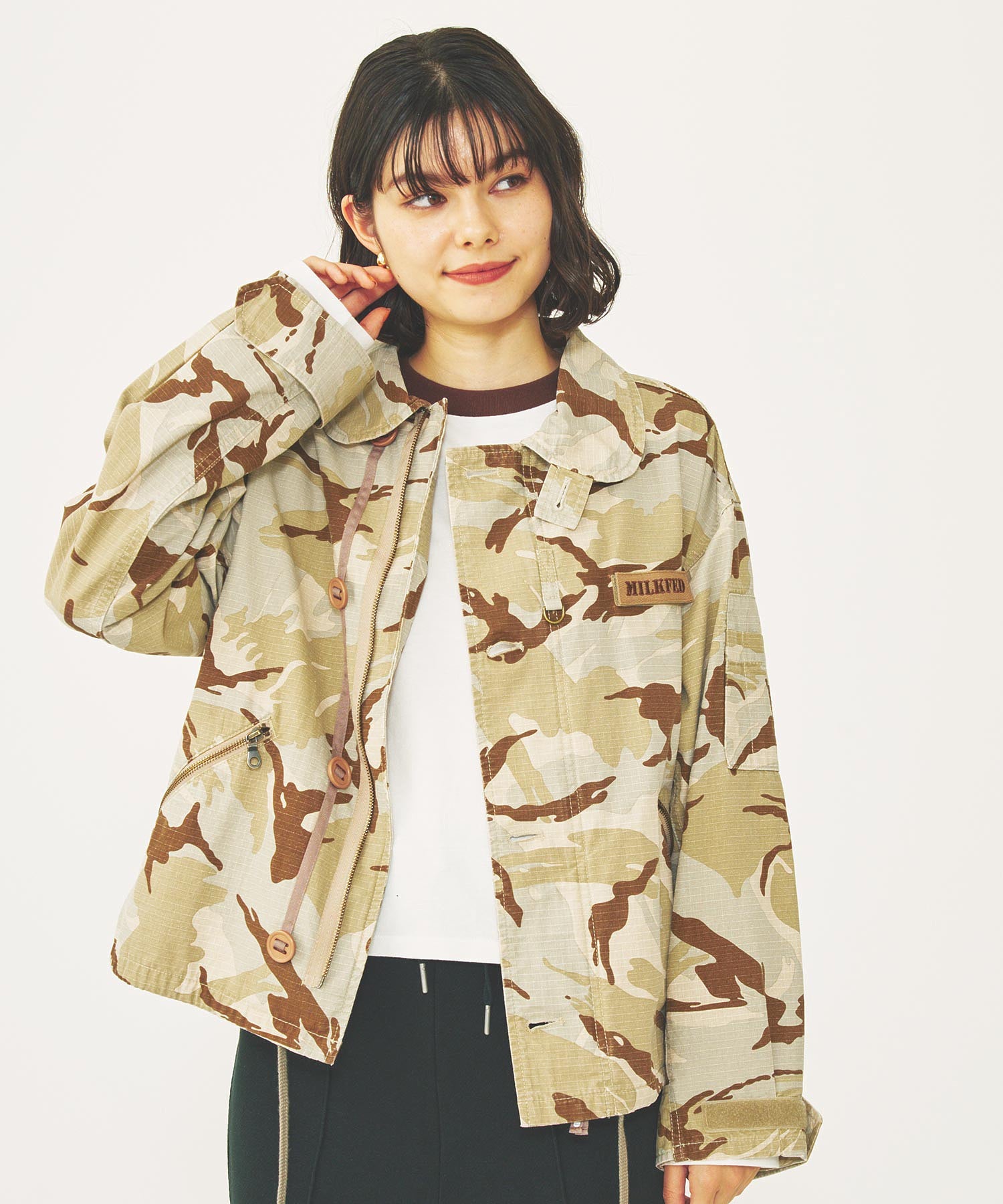 ROUND COLLAR MILITARY JACKET