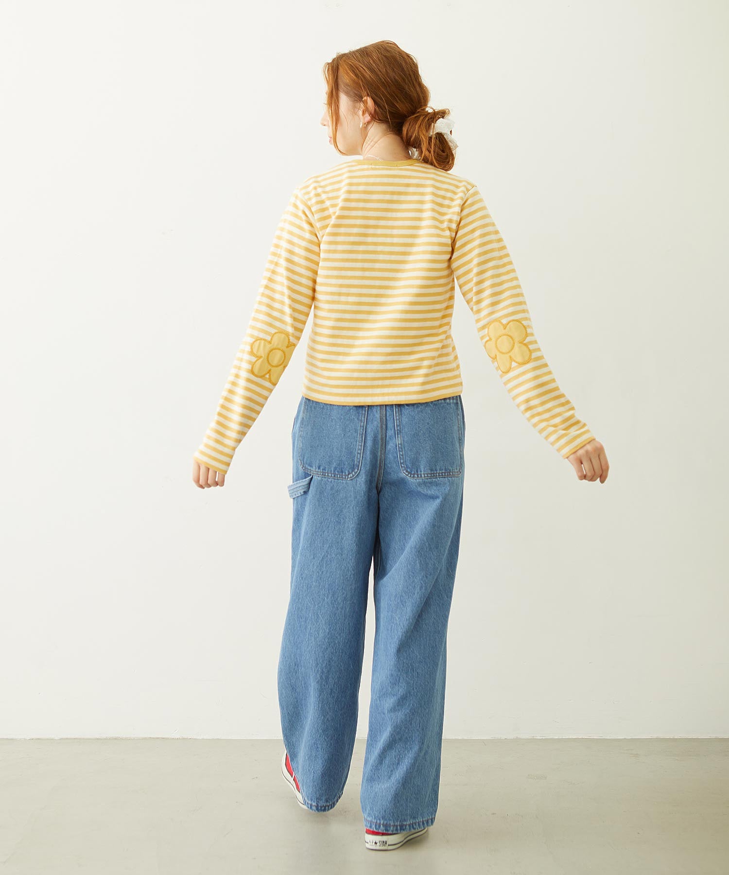 FLOWER ELBOW CARDIGAN