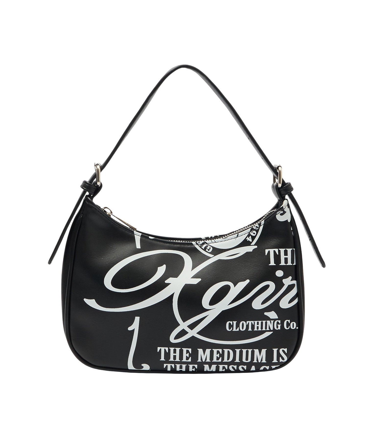 FAUX LEATHER FACE HANDBAG