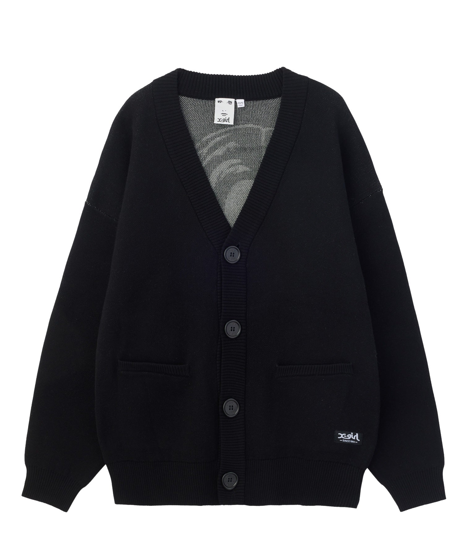 FACE BACK JACQUARD KNIT CARDIGAN