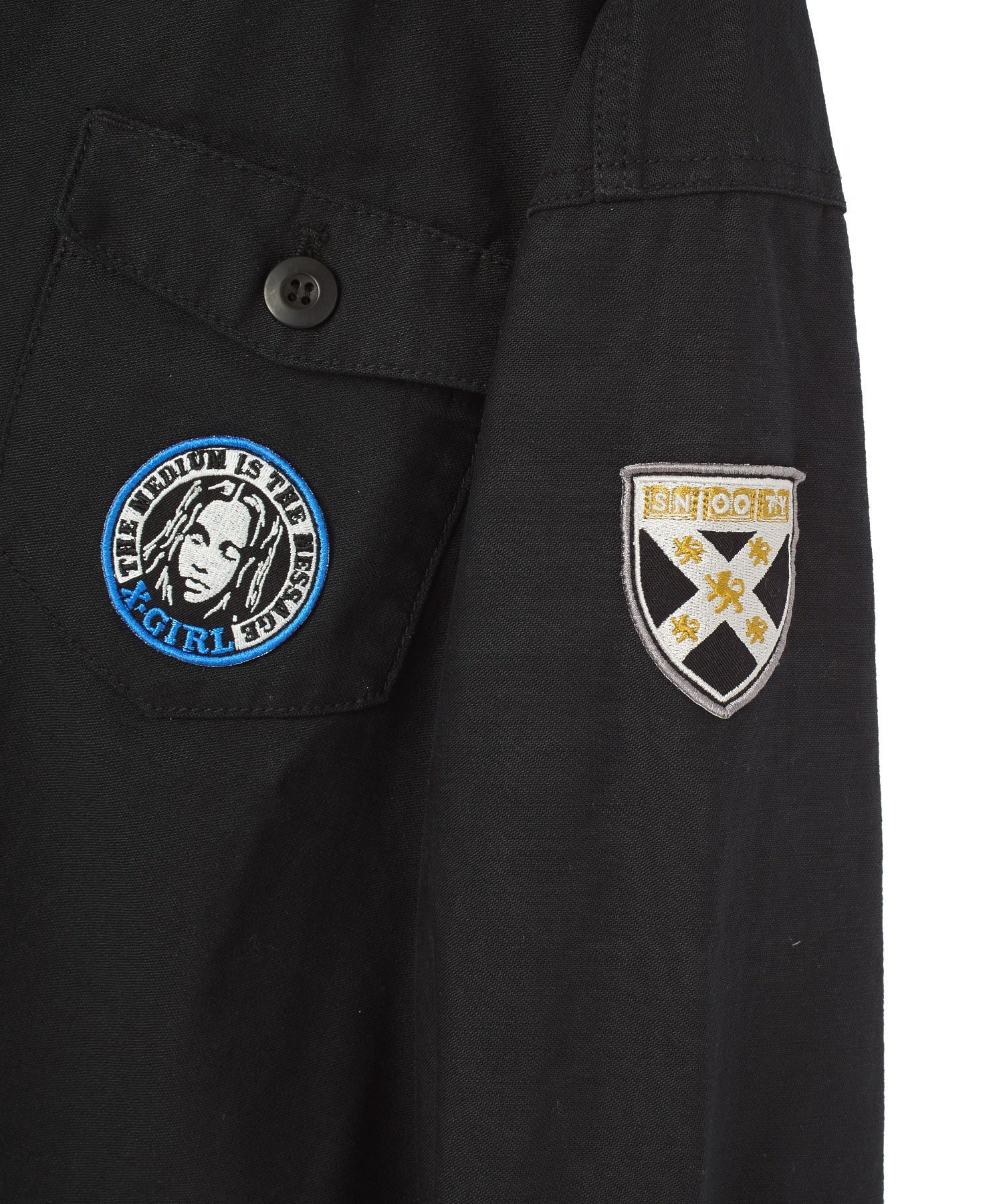 VARIOUS PATCHED MILITARY SHIRT