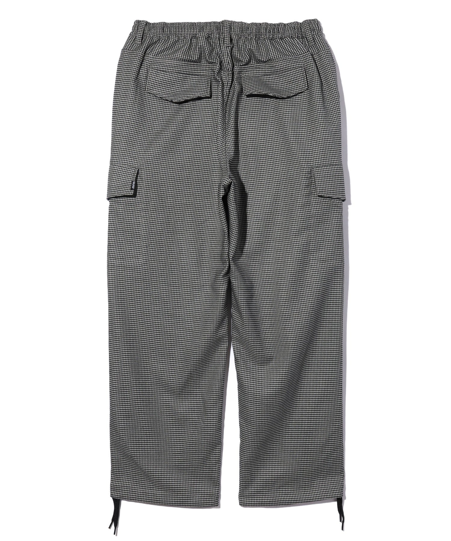 HOUNDSTOOTH PATTERN CARGO PANTS