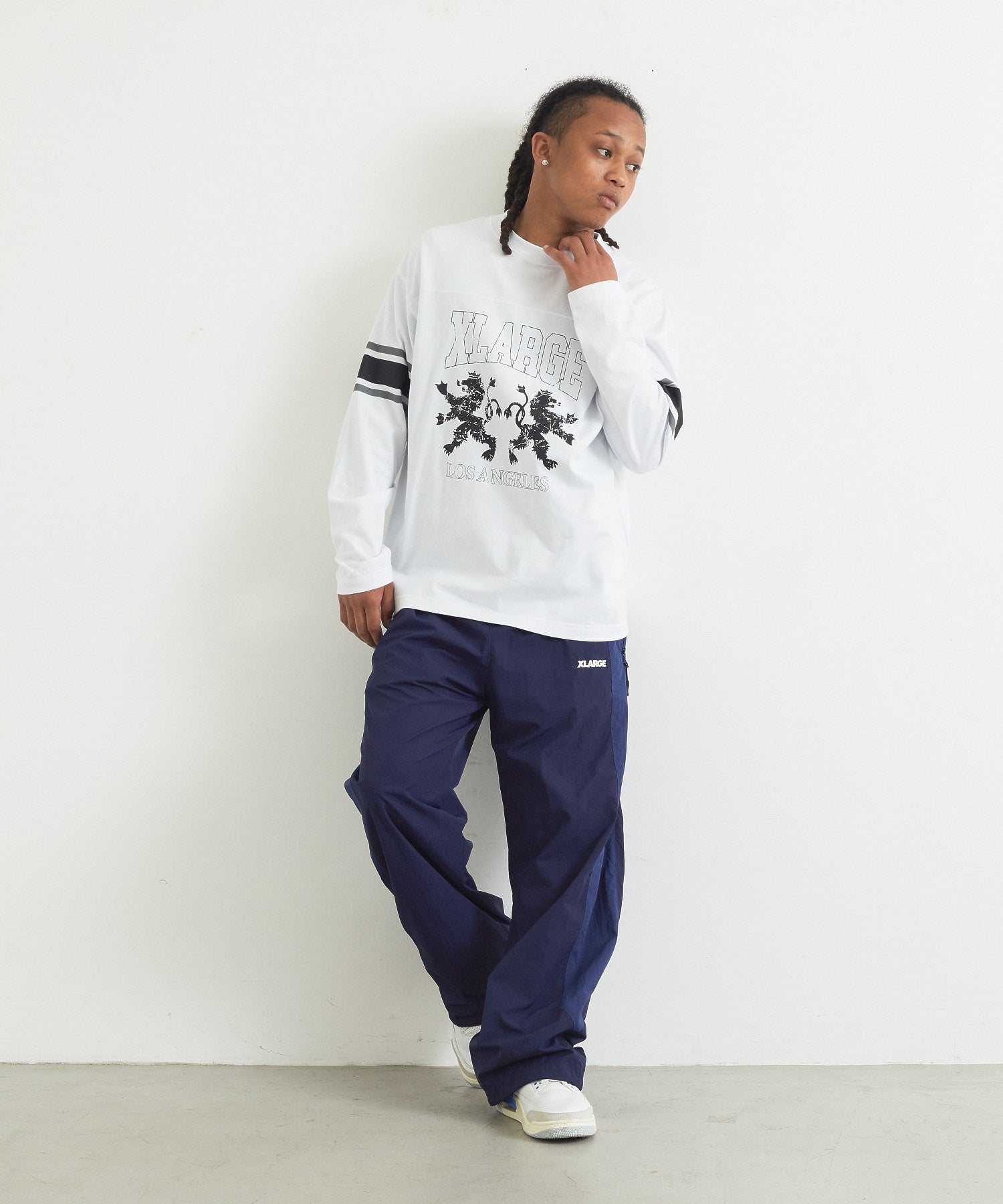 NYLON PANELED PANTS