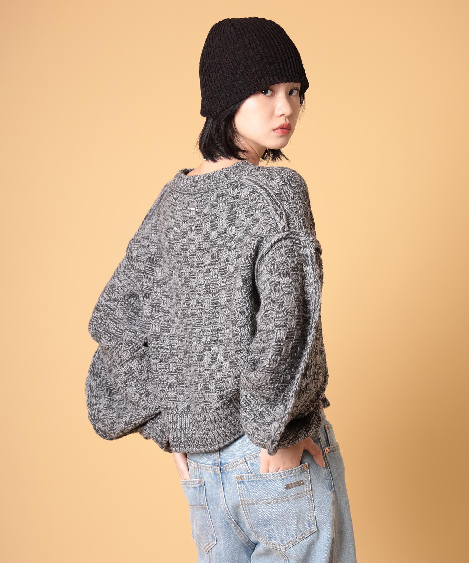 ミックスニットプルオーバー