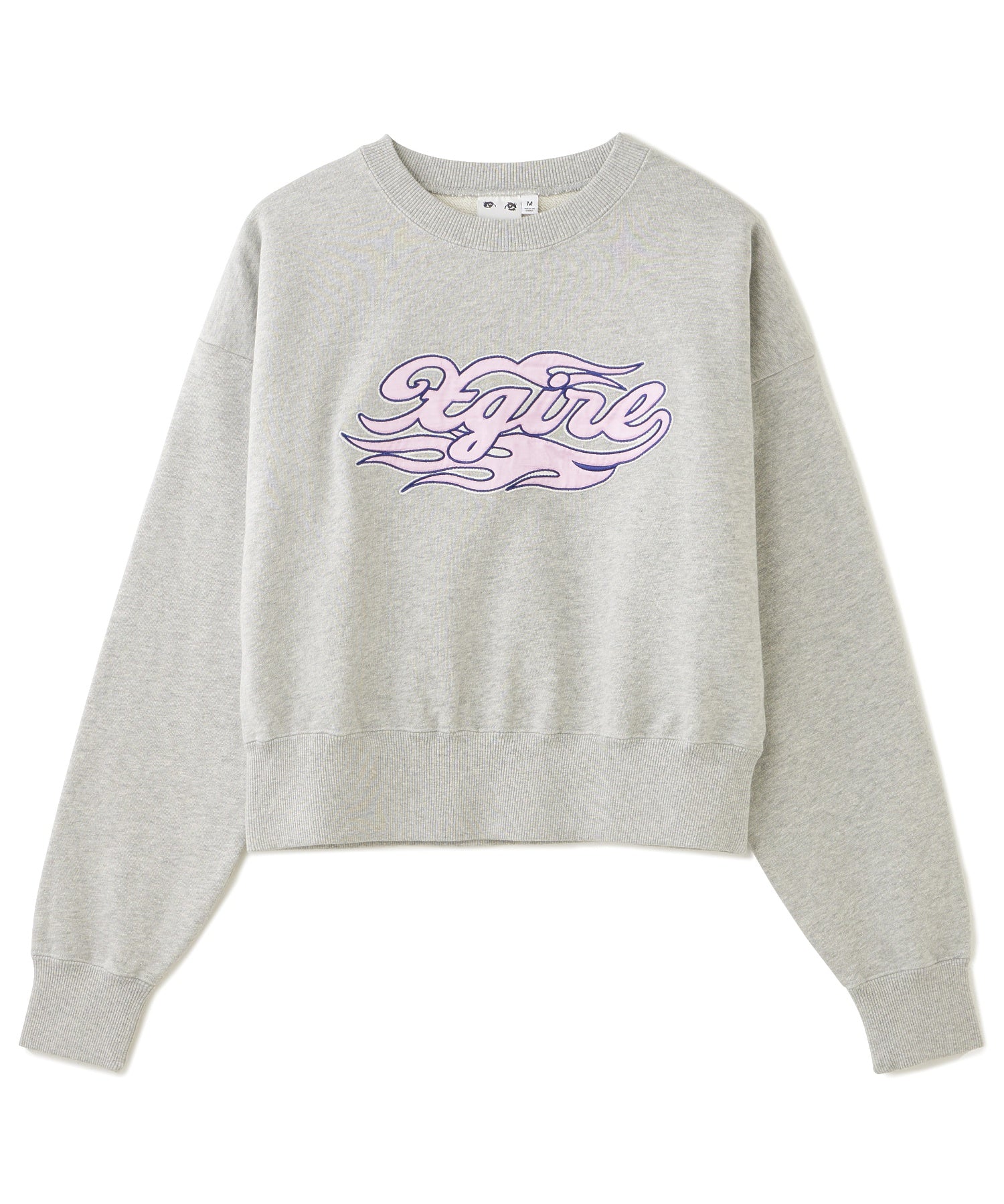 FLAME LOGO PATCH COMPACT SWEAT TOP