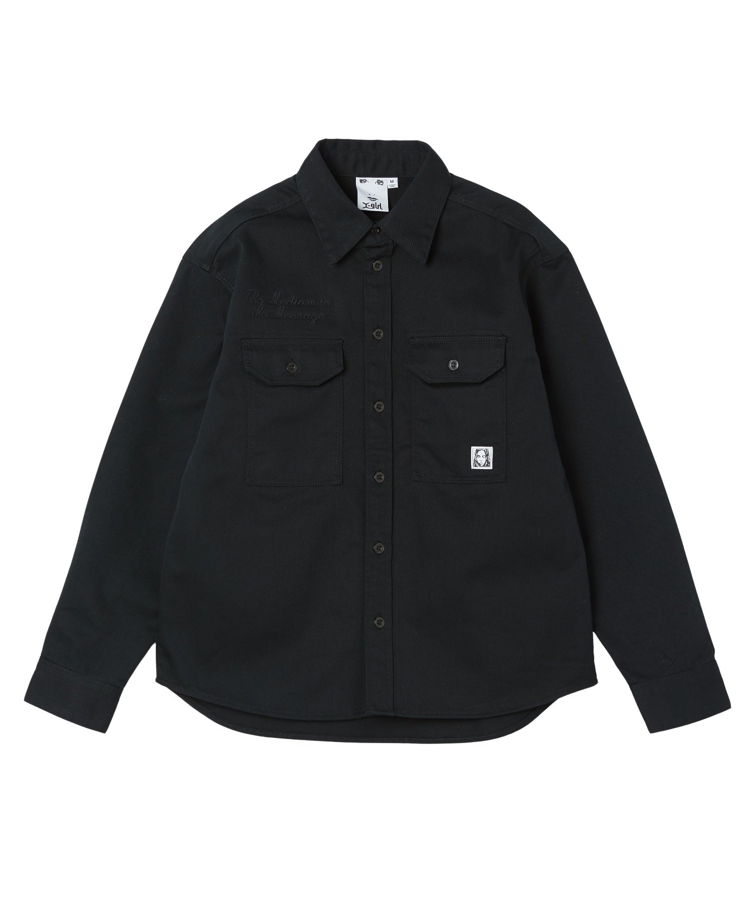 FACE LABEL WORK L/S SHIRT