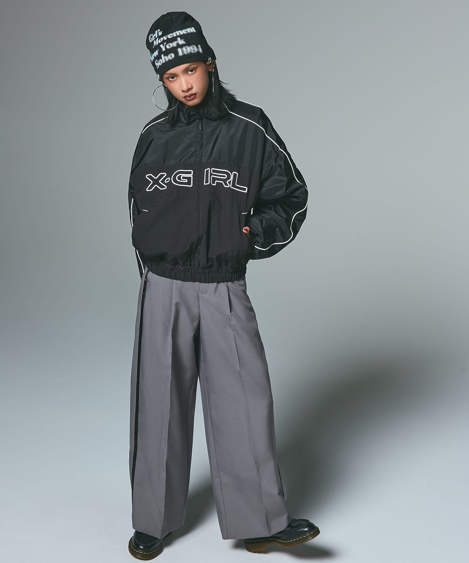 WAIST ADJUSTABLE WIDE TUCK PANTS