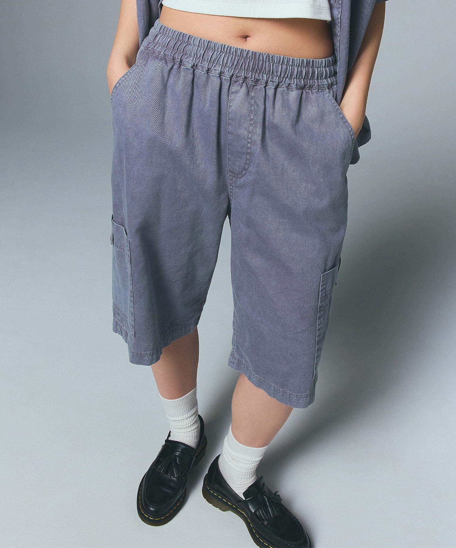 FADED FACE EASY HALF PANTS