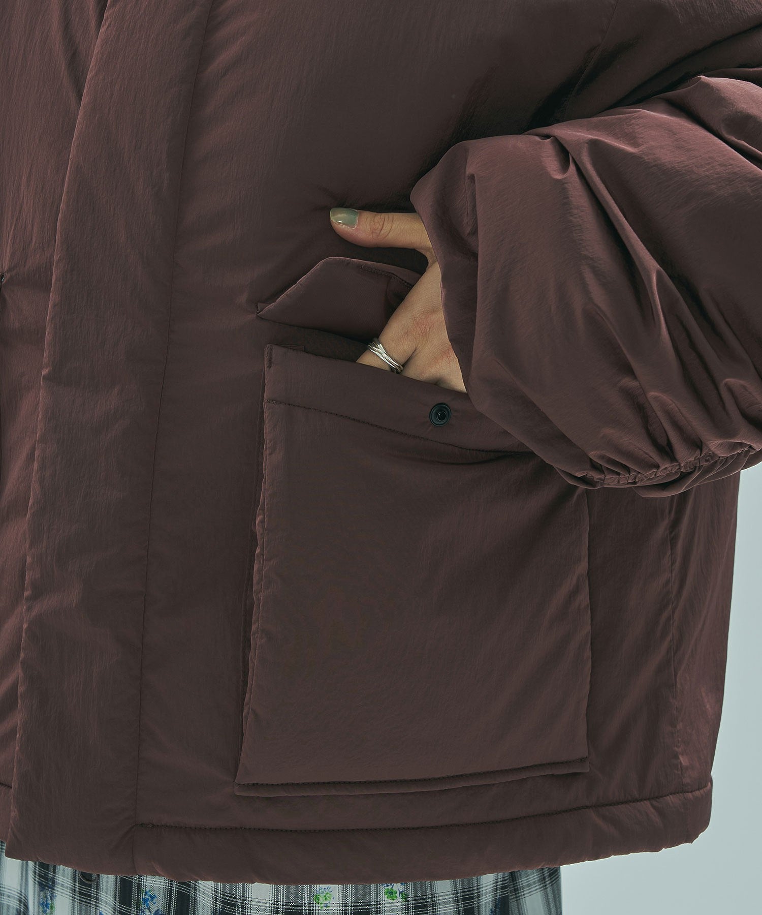 GENE HEAVENS x THOUSAND MILE/STAND COLLAR PADDED JACKET