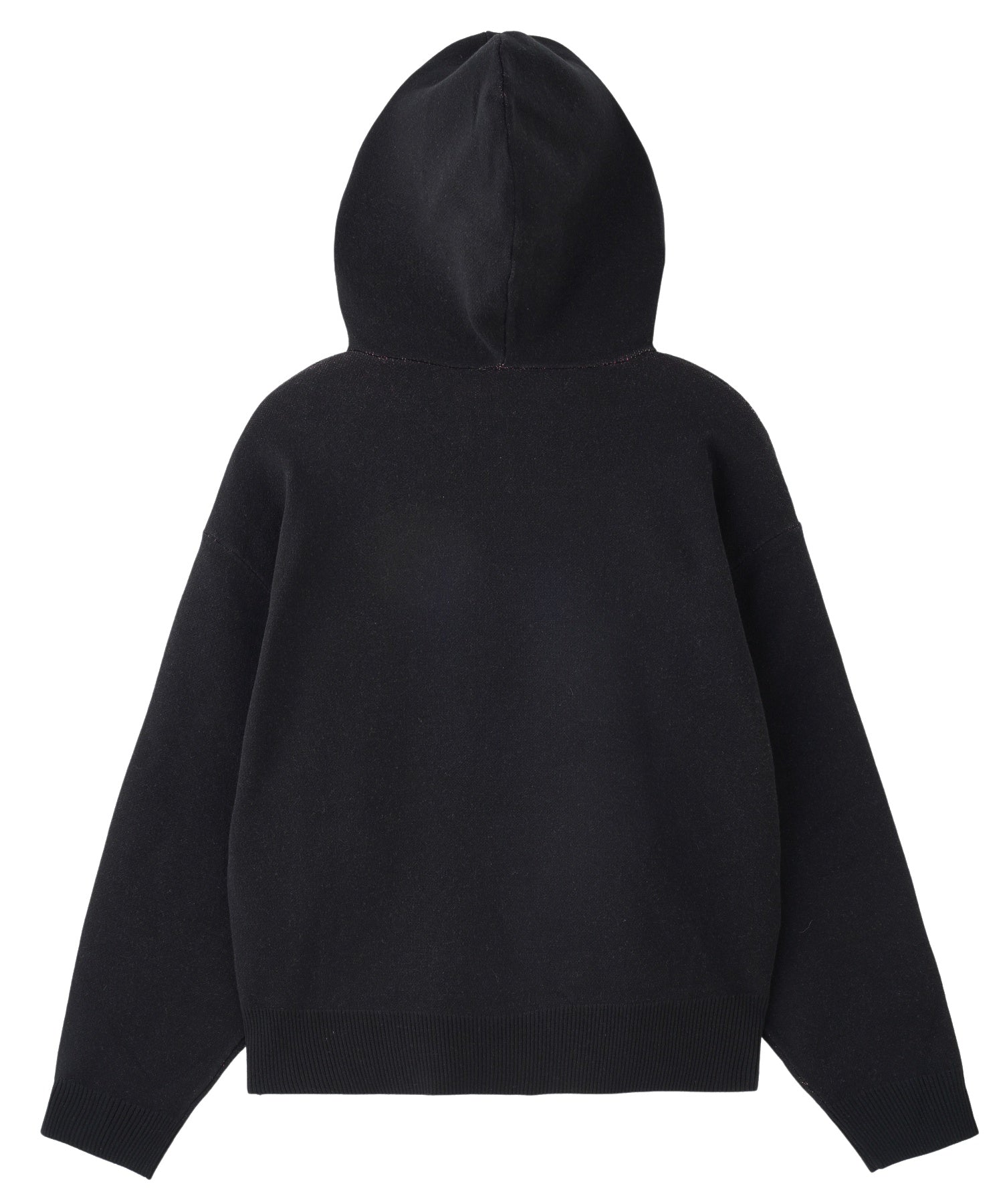 GRADIENT LOGO JACQUARD KNIT HOODIE