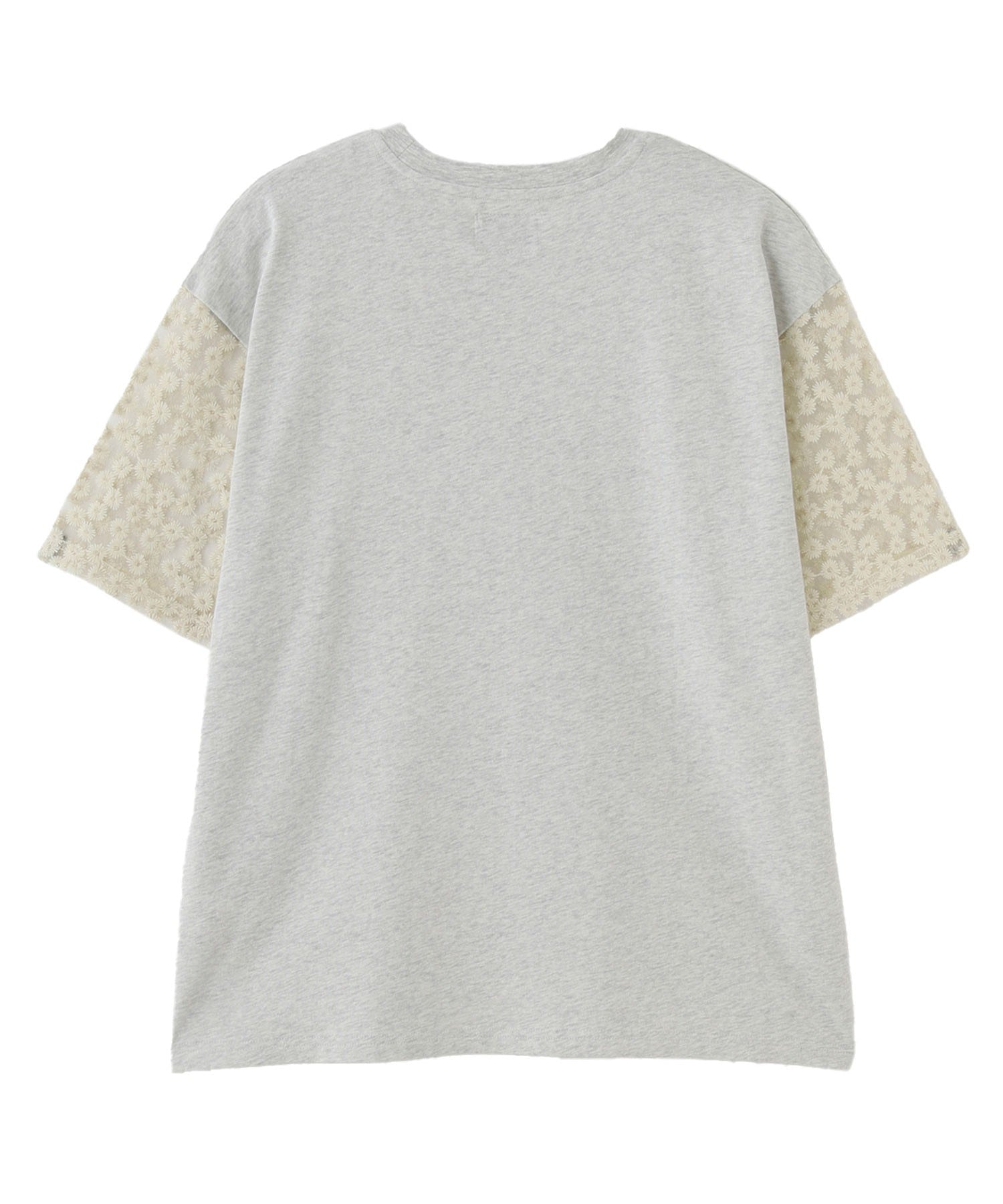 OKIRAKU×ROSE BUD/DAISY SLEEVE GRAPHIC TEE