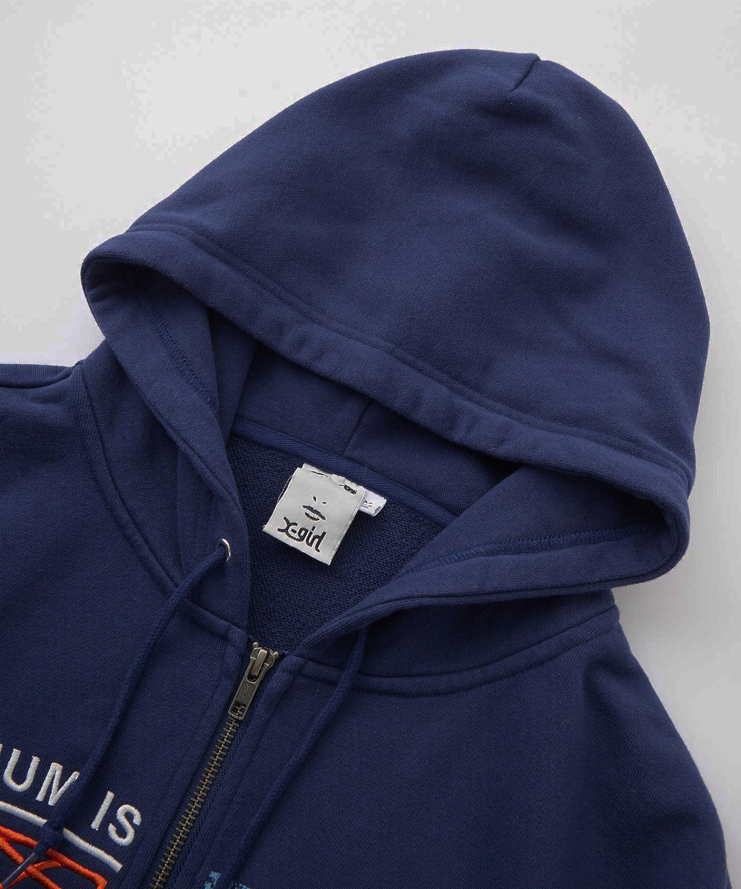 PANELED GRAPHIC ZIP UP SWEAT HOODIE