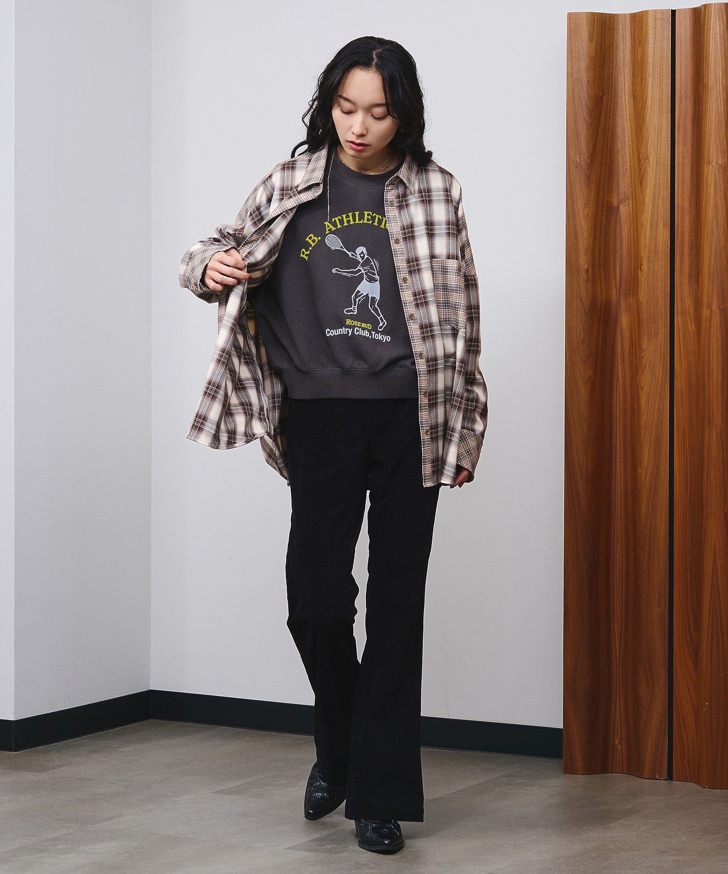 model:161cm 着用サイズ:M