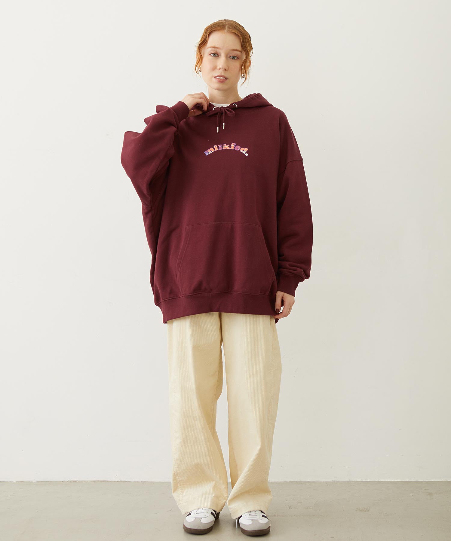 PLAID HEART SWEAT HOODIE