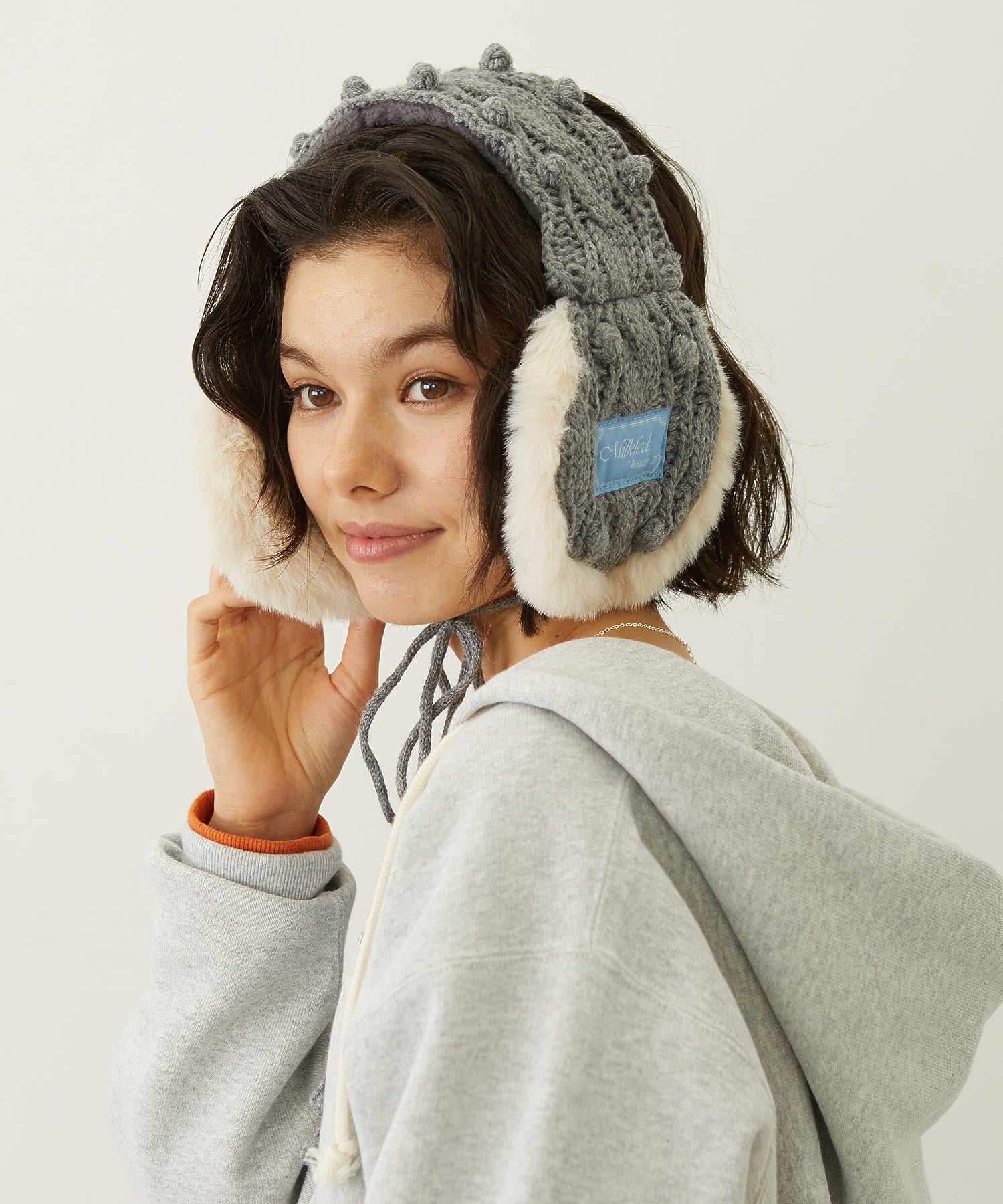 CABLE KNIT EARMUFFS