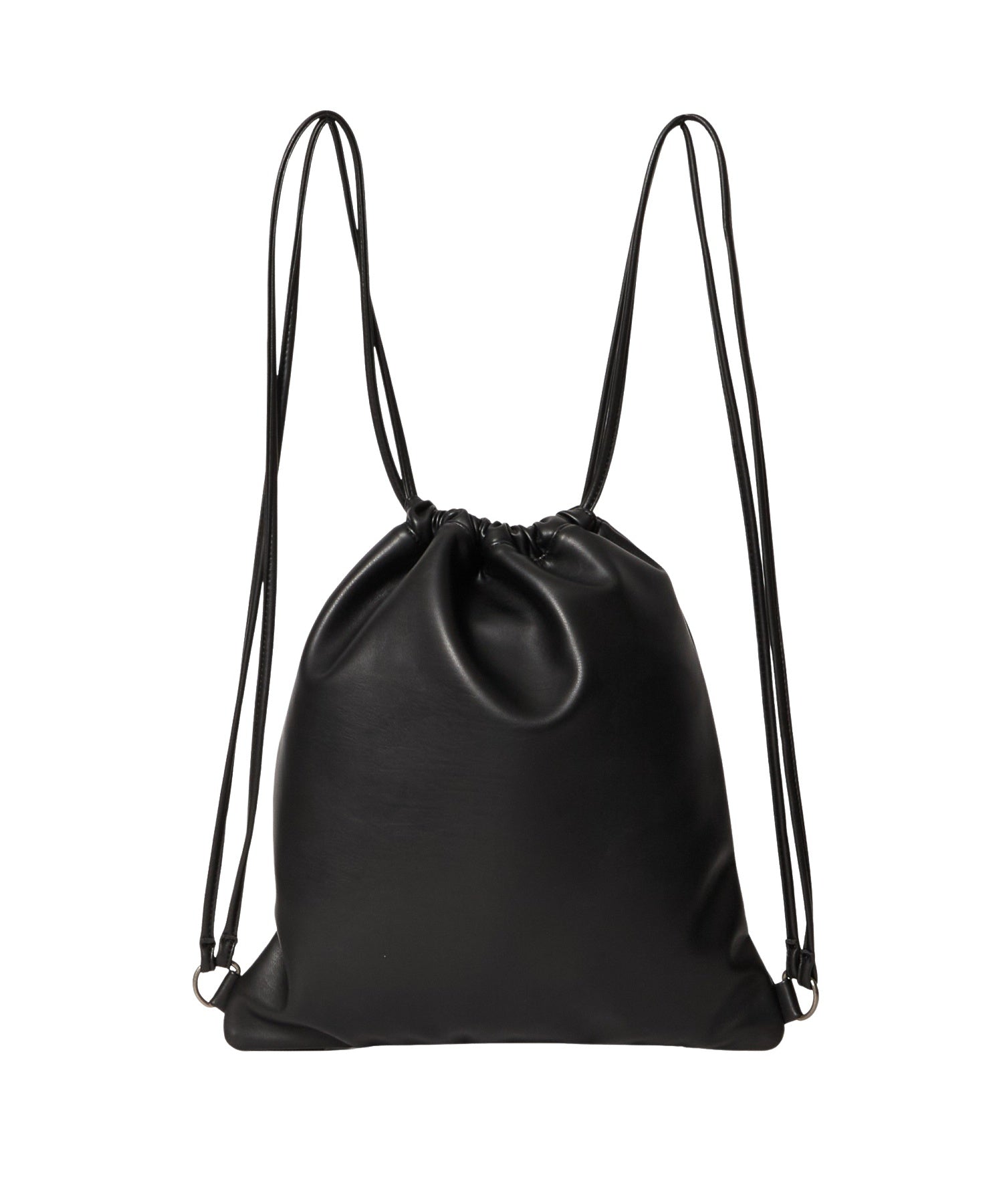 FAUX LEATHER UTILITY KNAPSACK