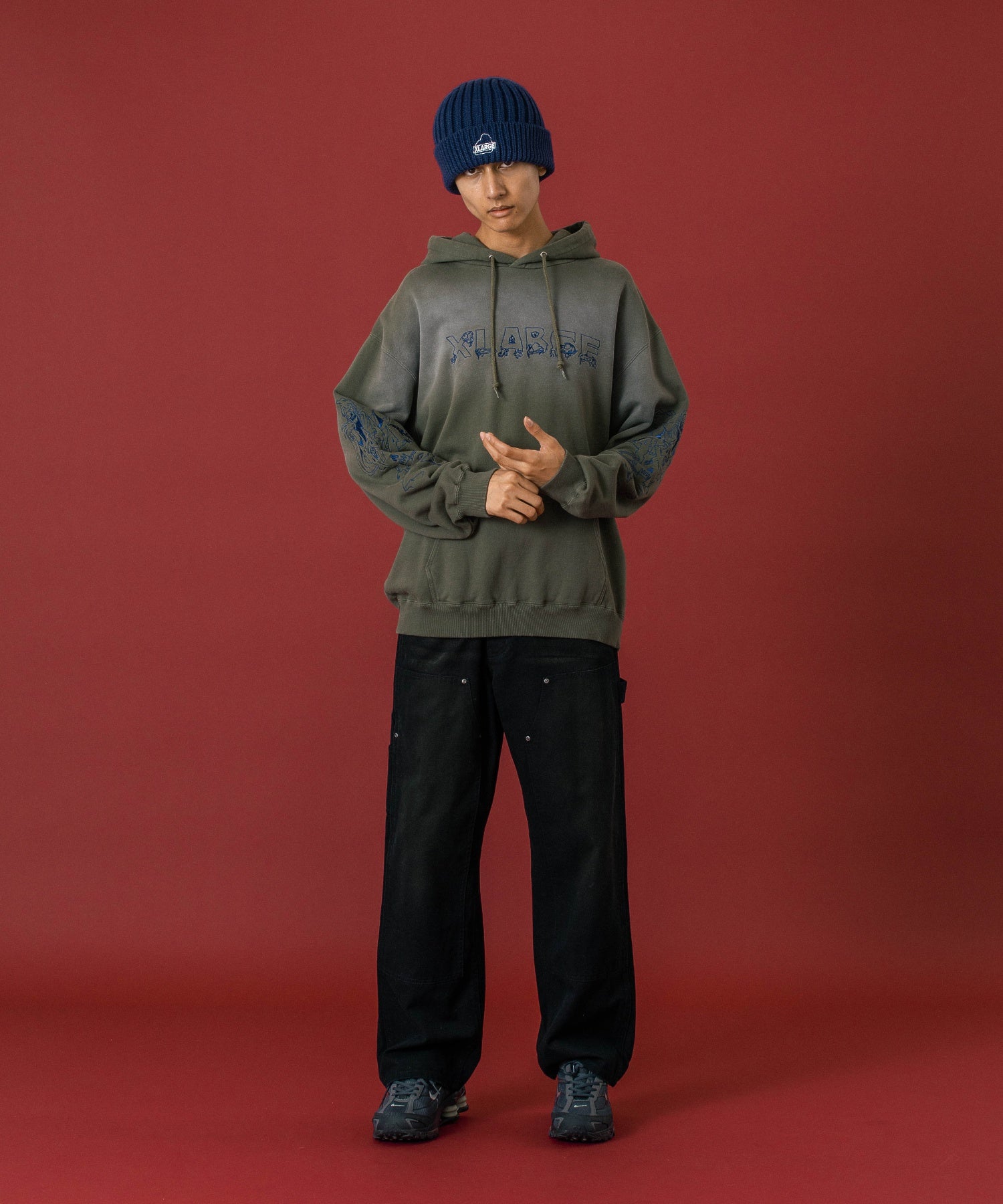 FADED DOUBLE KNEE PANTS