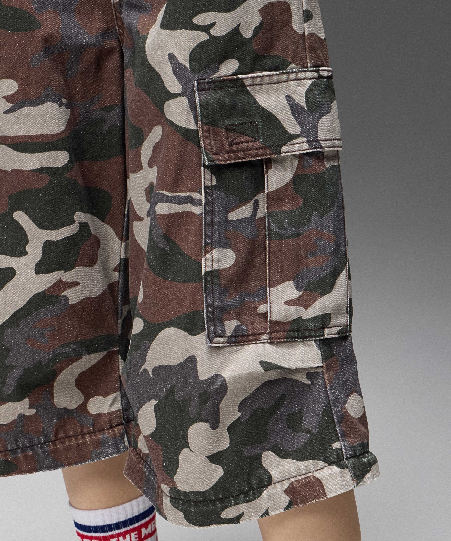 JERSEY MIX 2WAY WIDE LEG CARGO PANTS