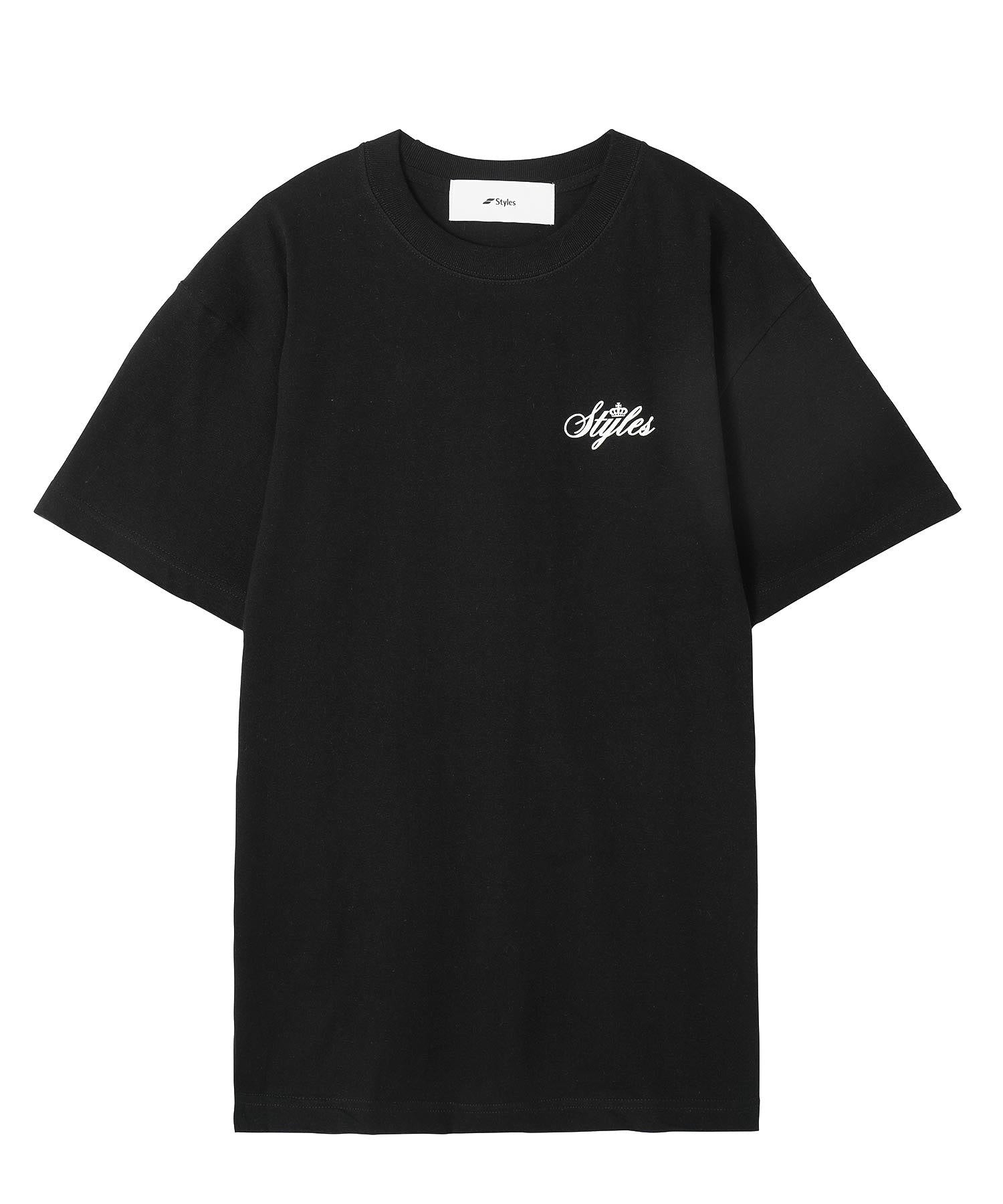 Styles/スタイルス/ ショートスリーブ Tシャツ Cursive Logo Back Print