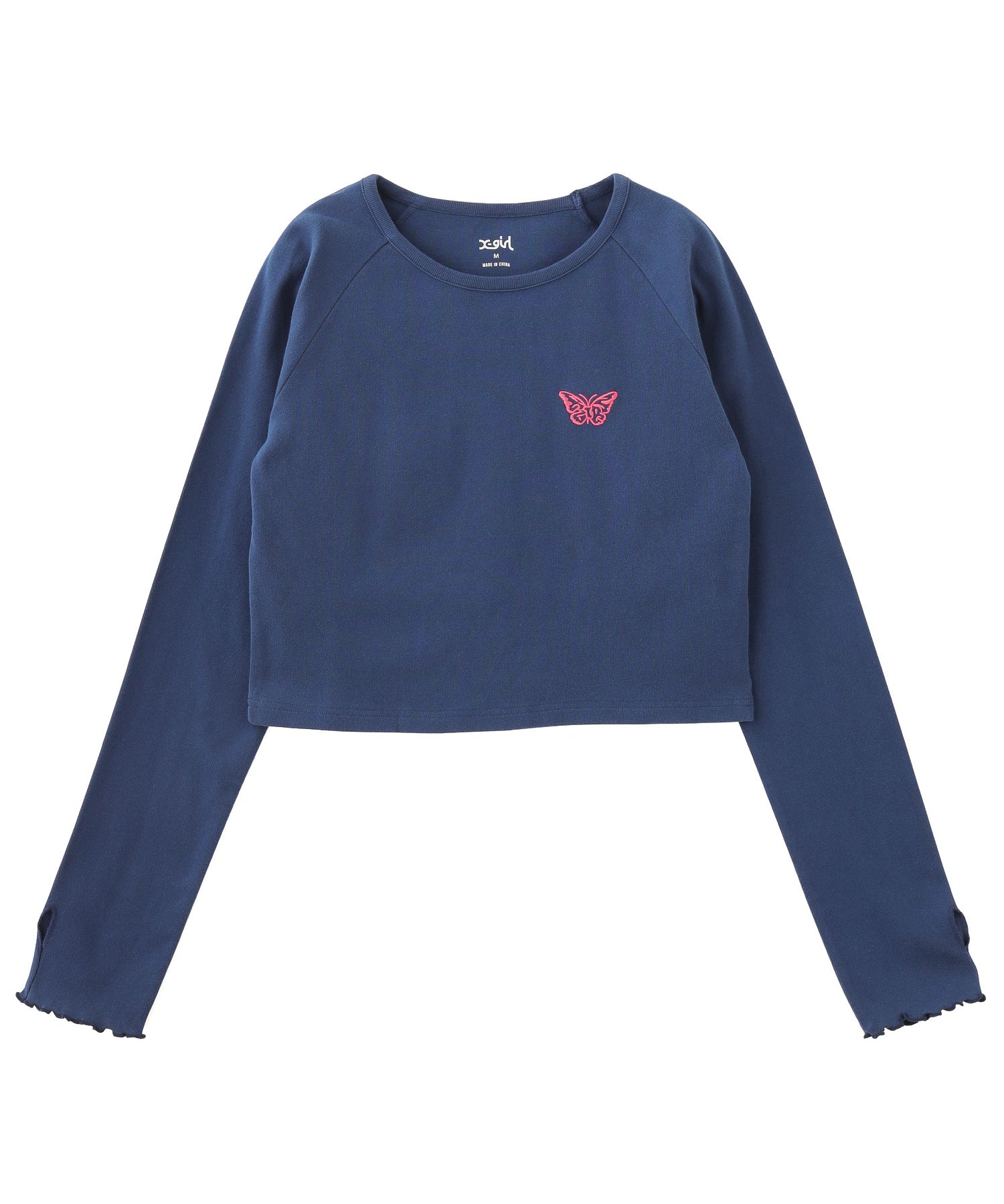 ONE POINT BUTTERFLY L/S BABY TOP