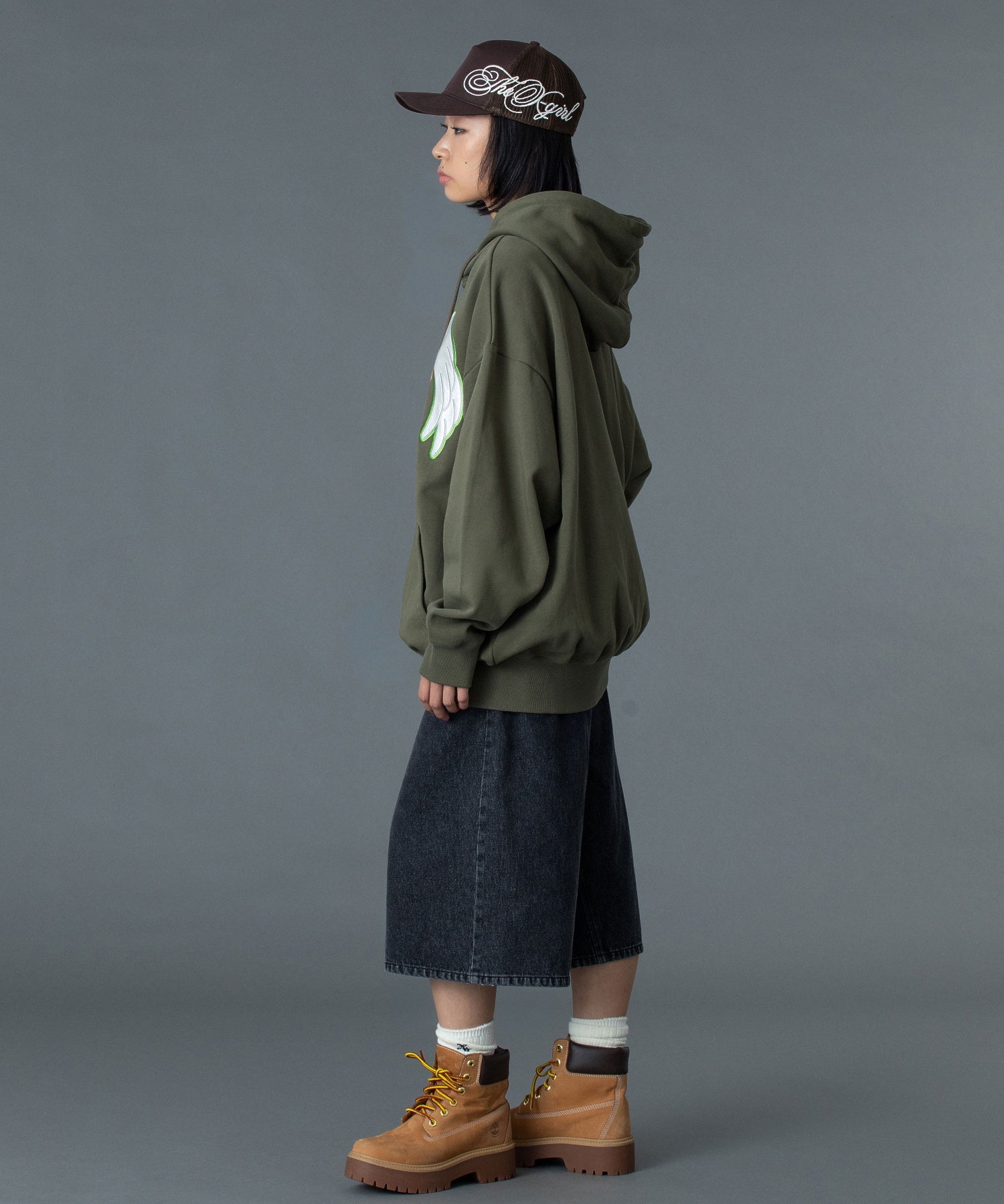 HEART AND WING ZIP UP SWEAT HOODIE