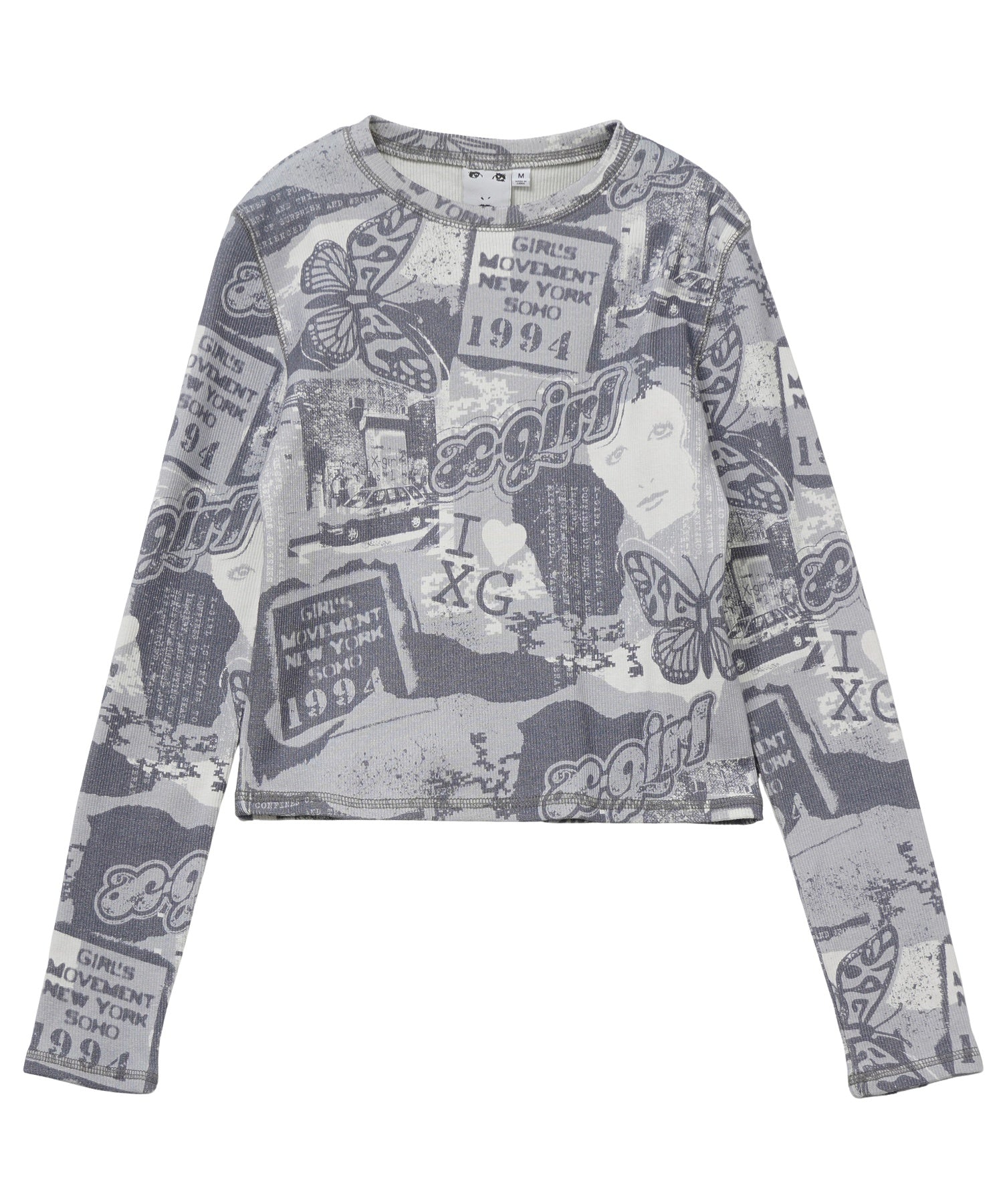 COLLAGE GRAPHIC L/S COMPACT TOP