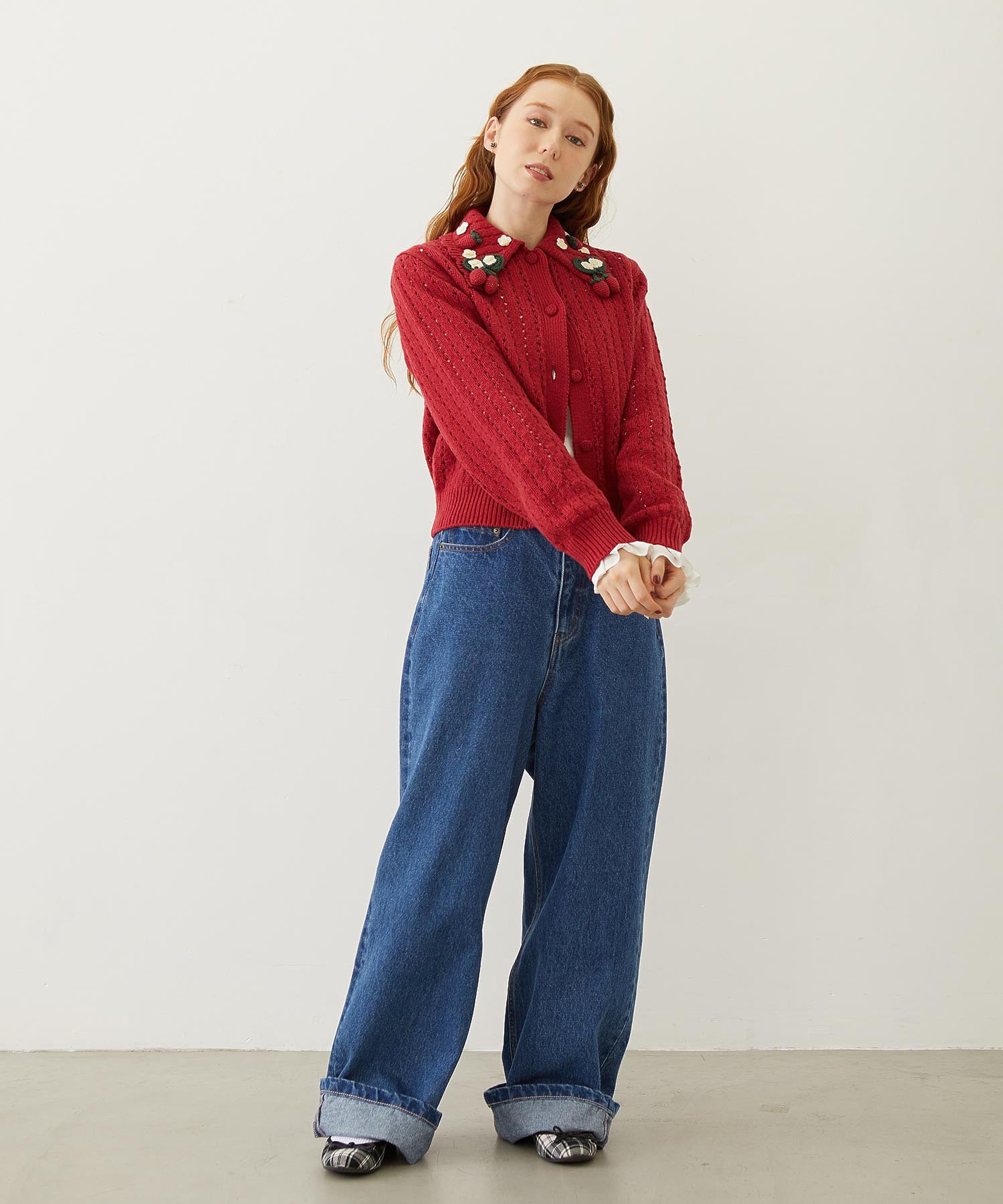 STRAWBERRY KNIT CARDIGAN