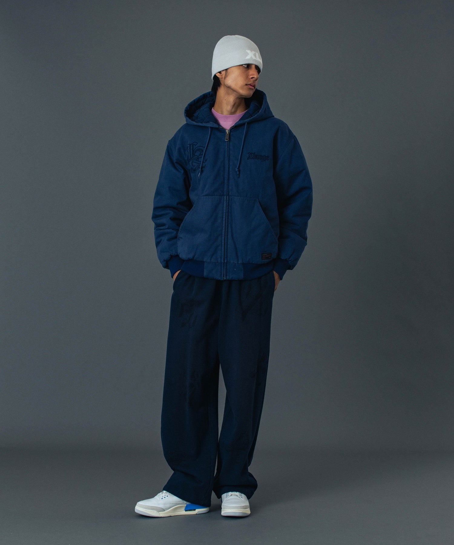 PATCHED OLD ENGLISH HOODED WORK JACKET