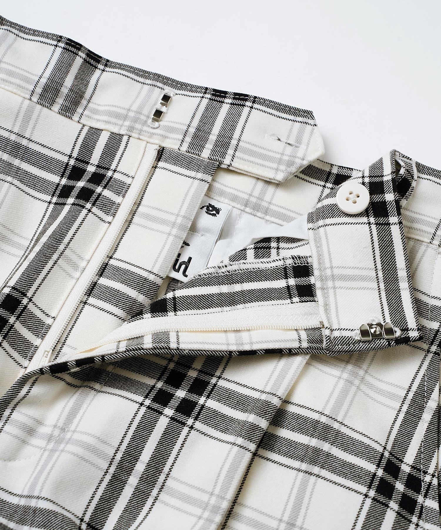 PLAID STRAIGHT LEG PANTS X-girl