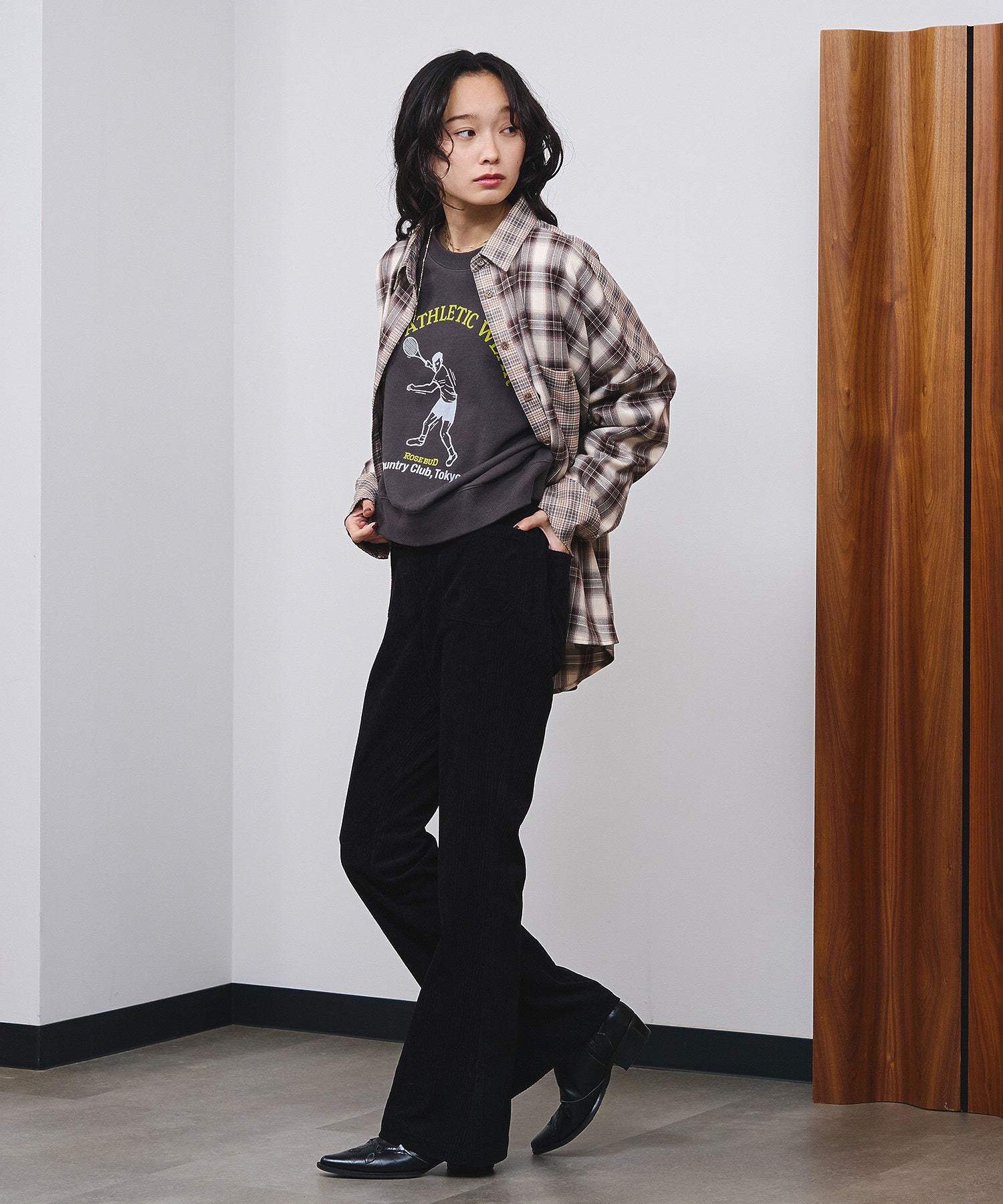 model:161cm 着用サイズ:M