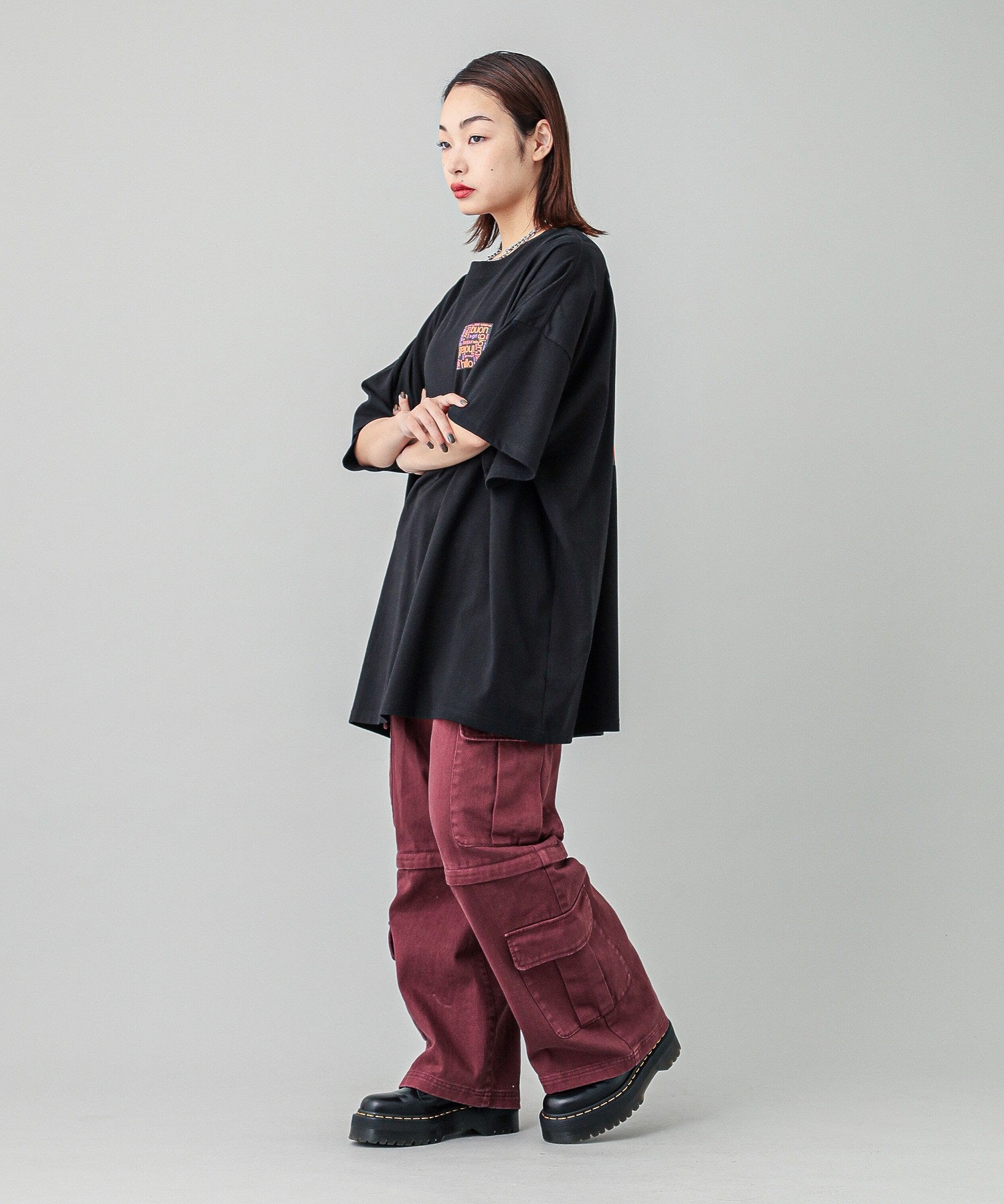 BONJOUR LOGO S/S BIG TEE DRESS