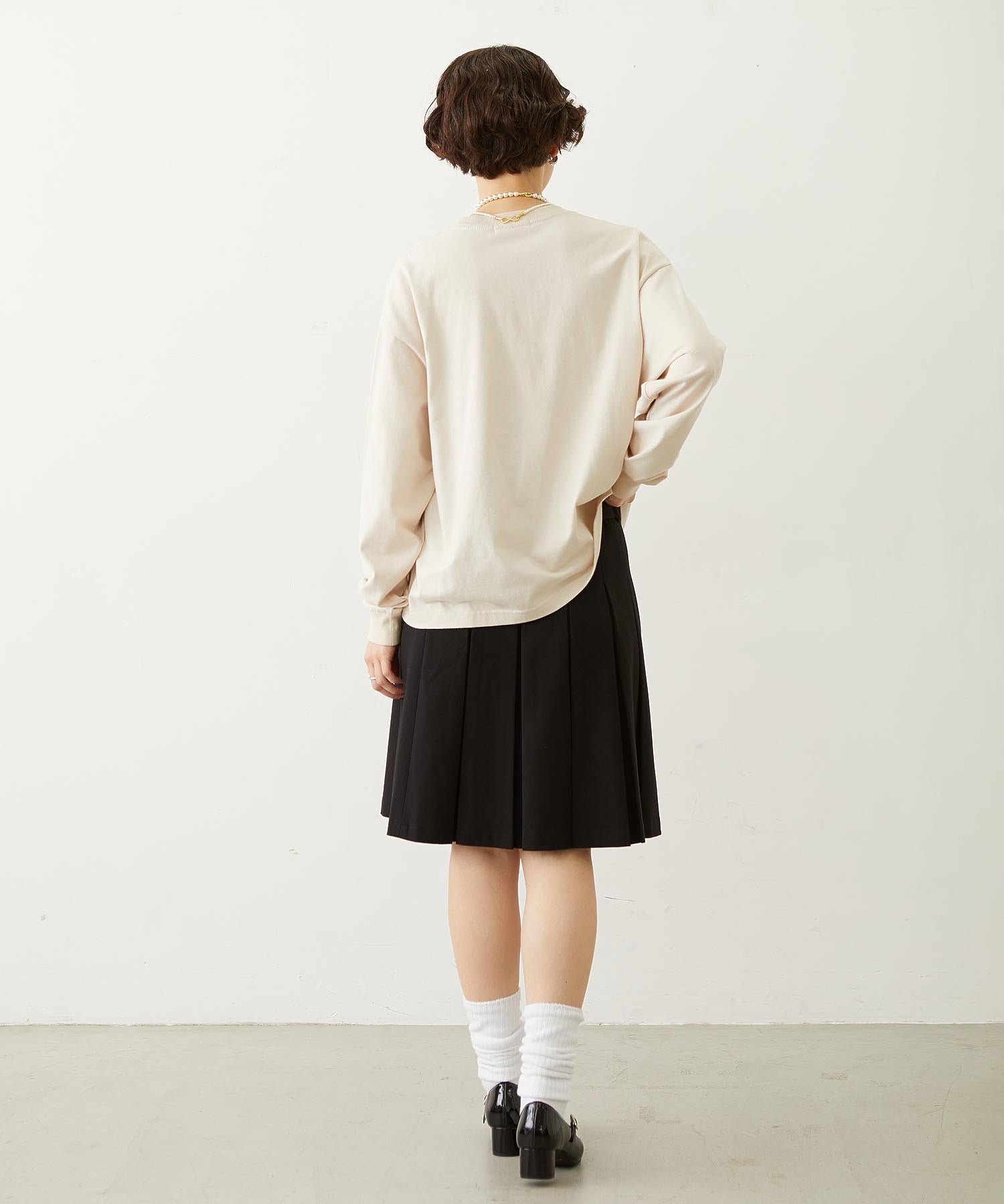 BELTED PLEATED SKIRT