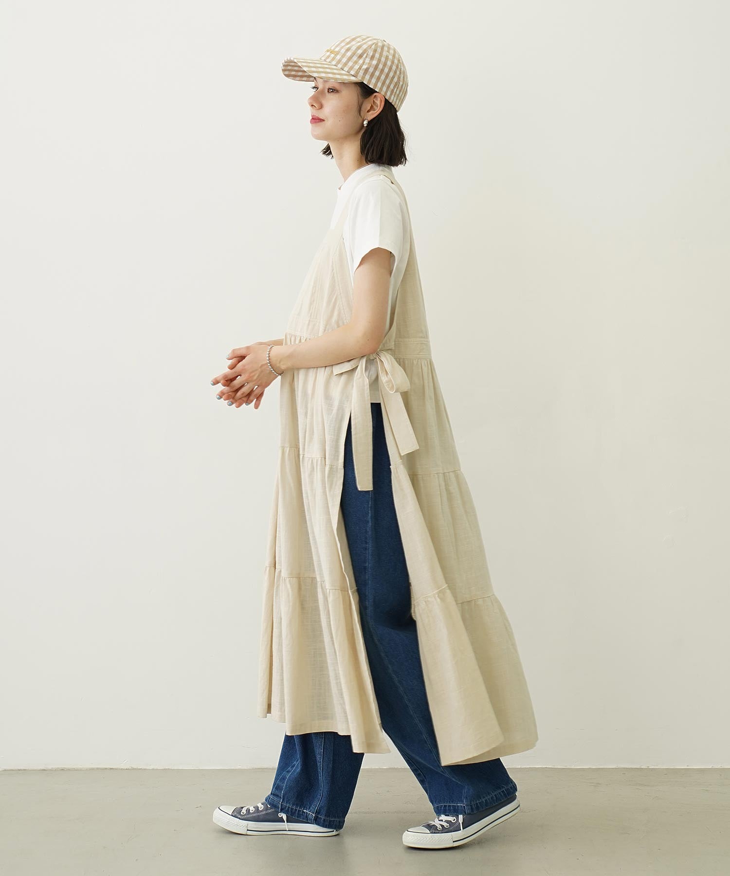 APRON TIERED DRESS