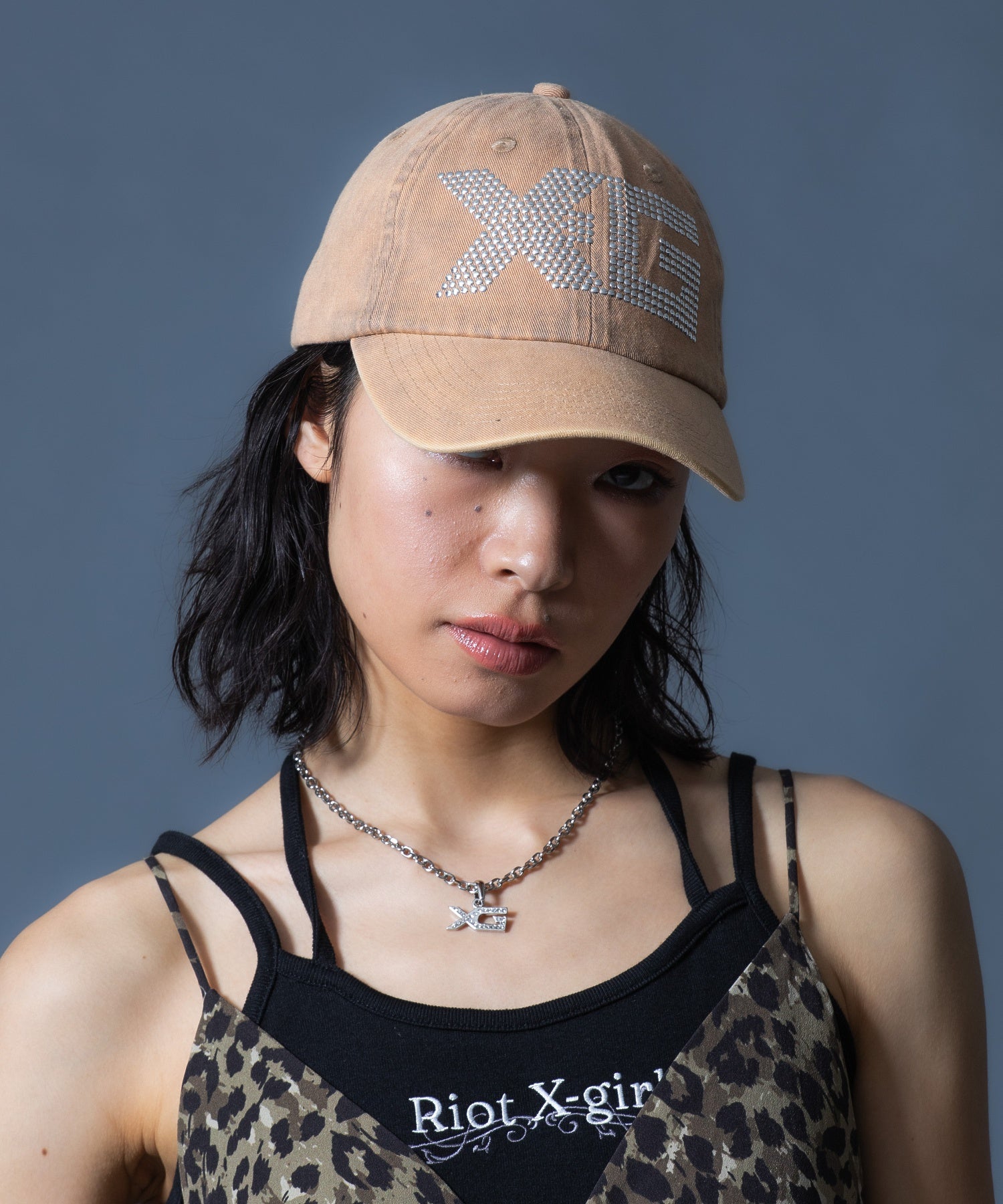 LOGO MARK STUDDED 6PANEL CAP