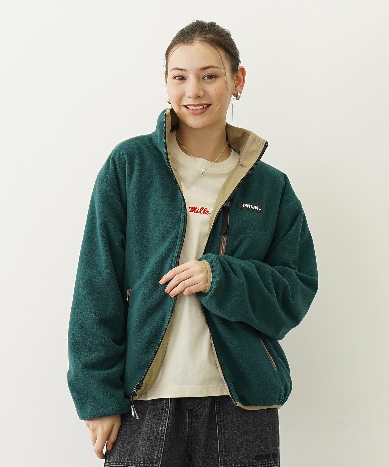 REVERSIBLE FLEECE JACKET