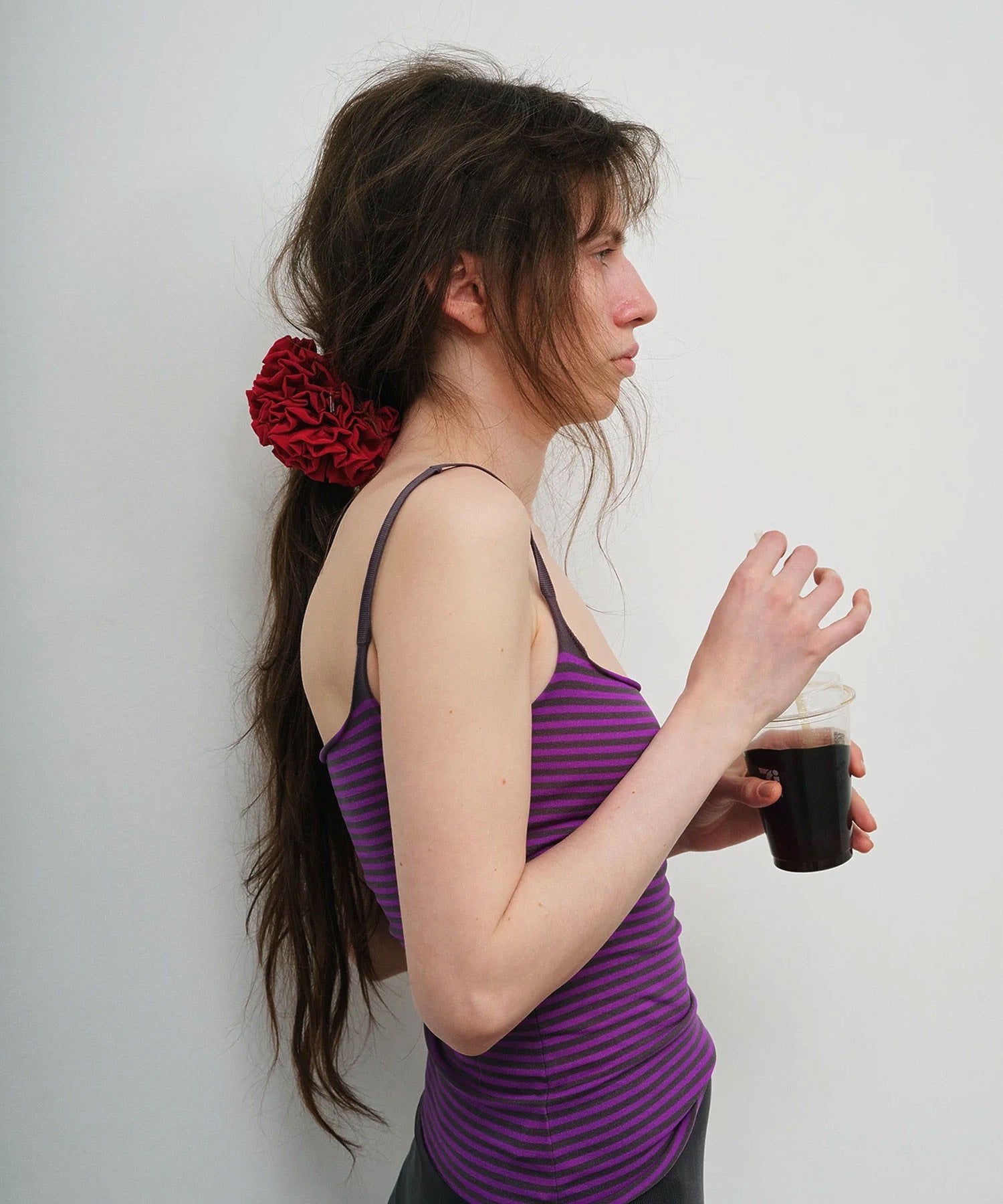 heyep/Ruffled Silk Scrunchie