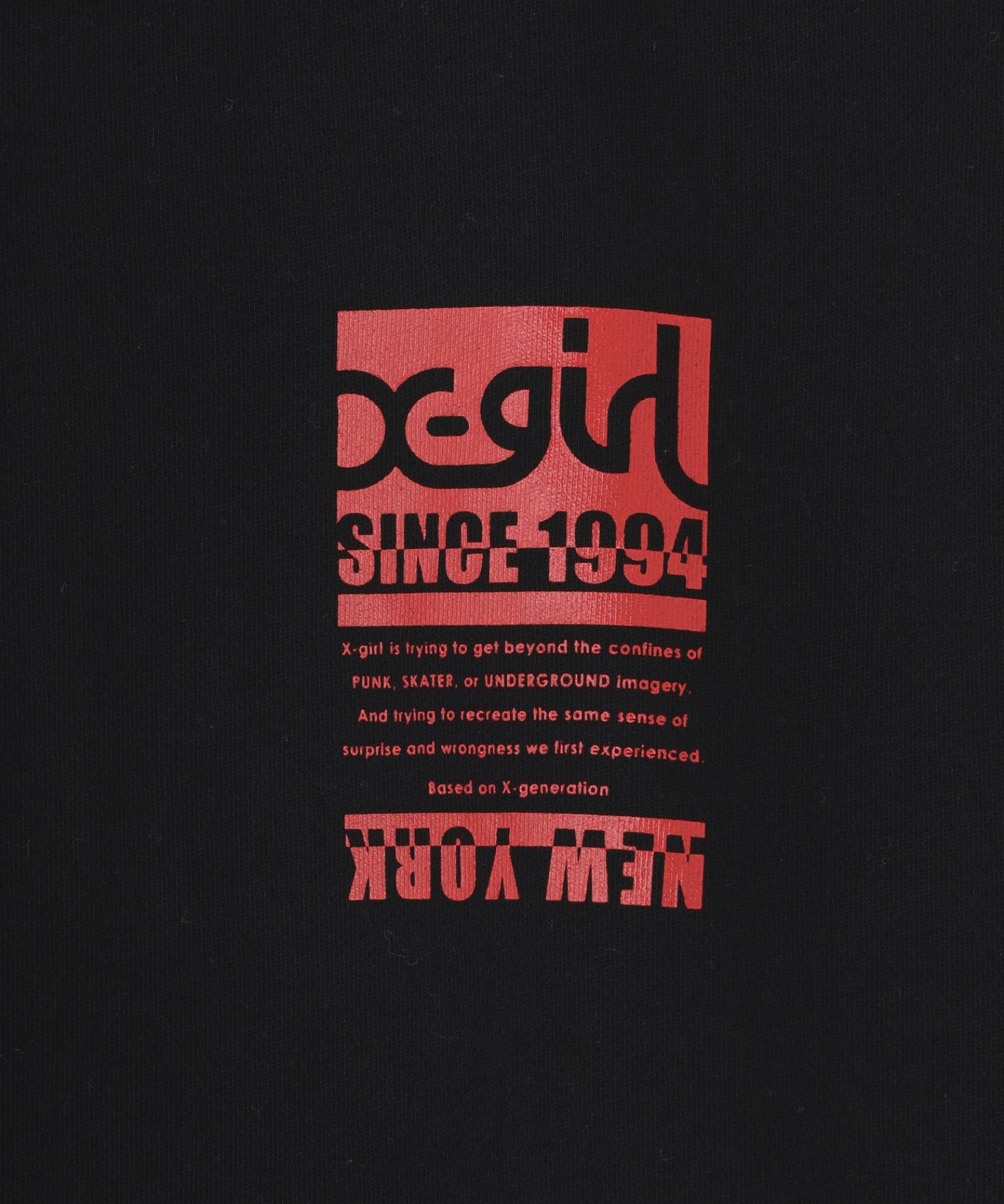 BI COLOR BOX LOGO CREWNECK SWEAT TOP