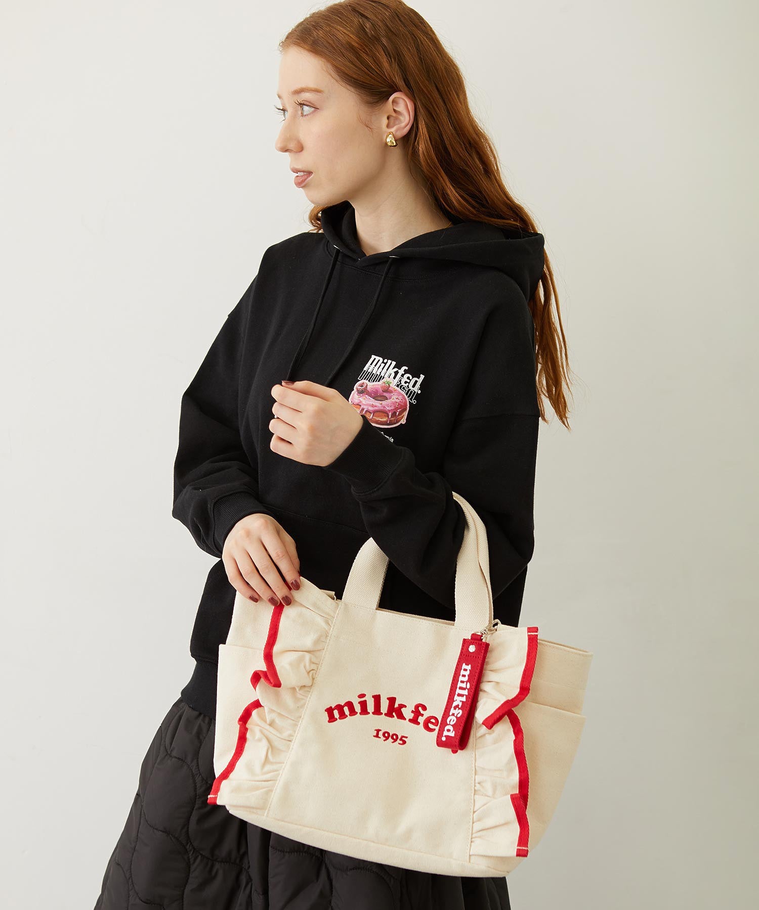 RUFFLE BAG MILKFED.