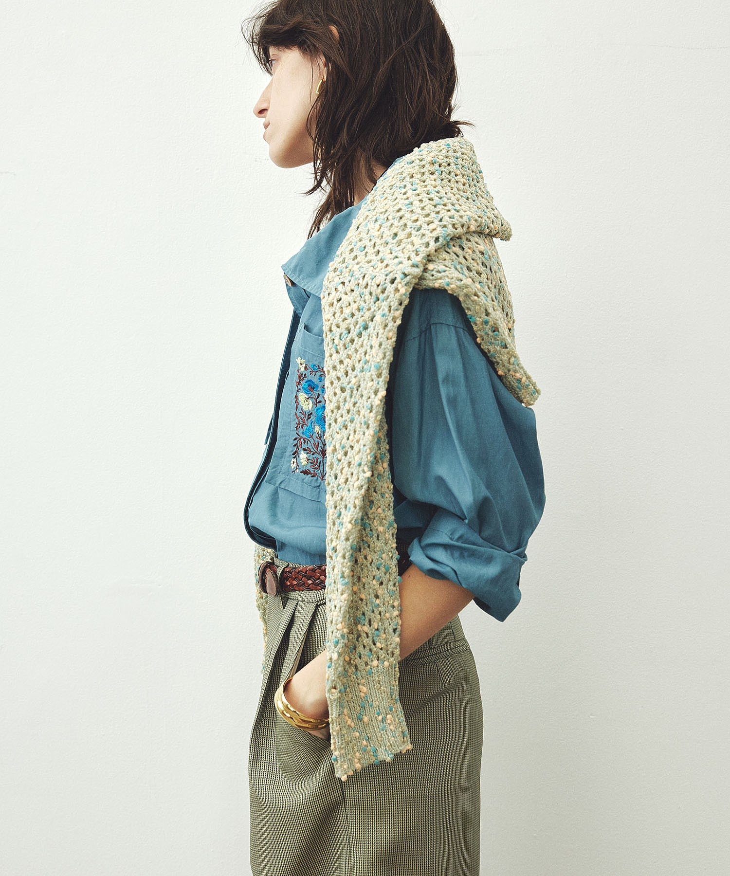 mici/MESH KNIT PULLOVER