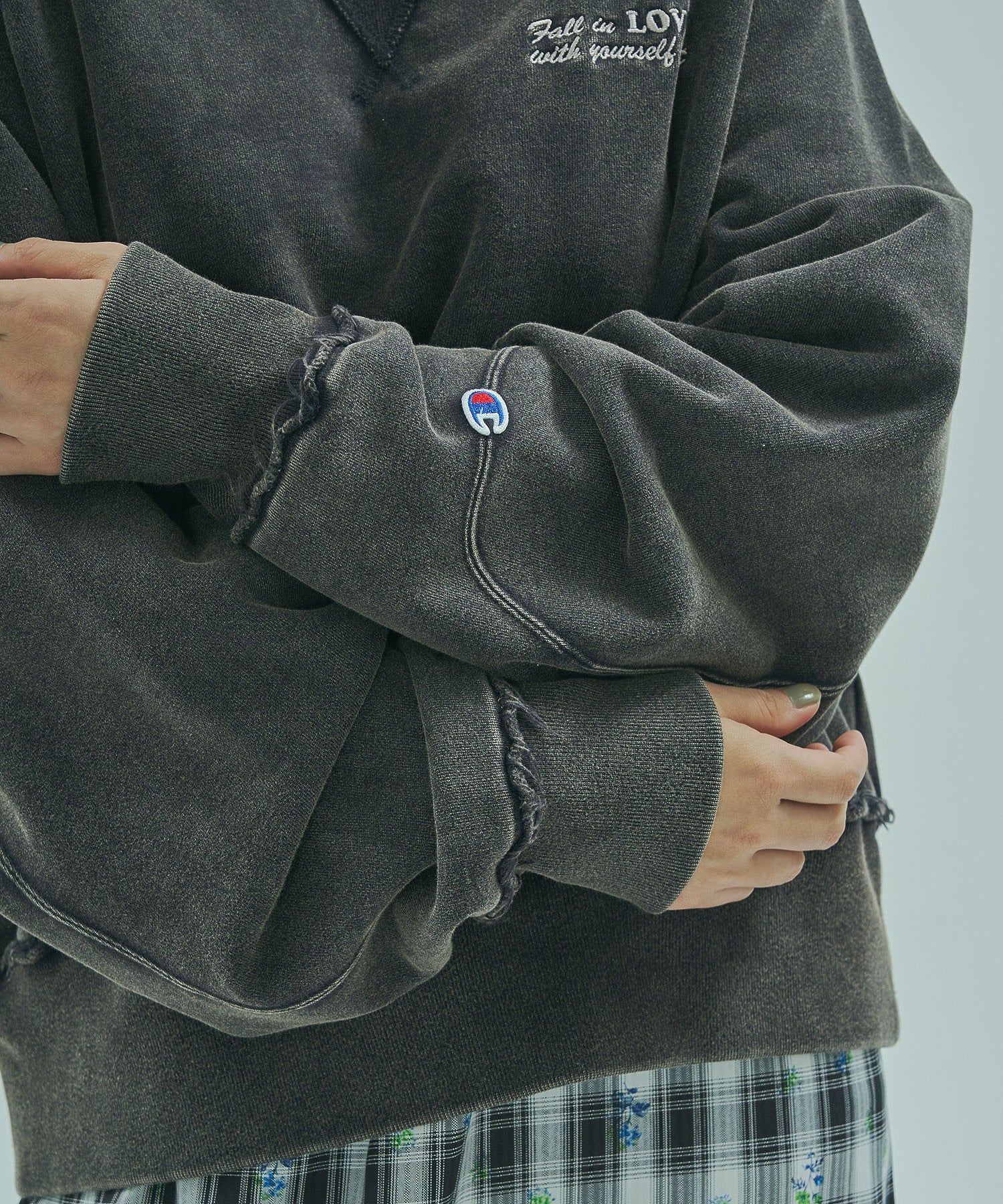 【Champion別注】ROSE BUD×Champion HEAVY WASH SWEAT