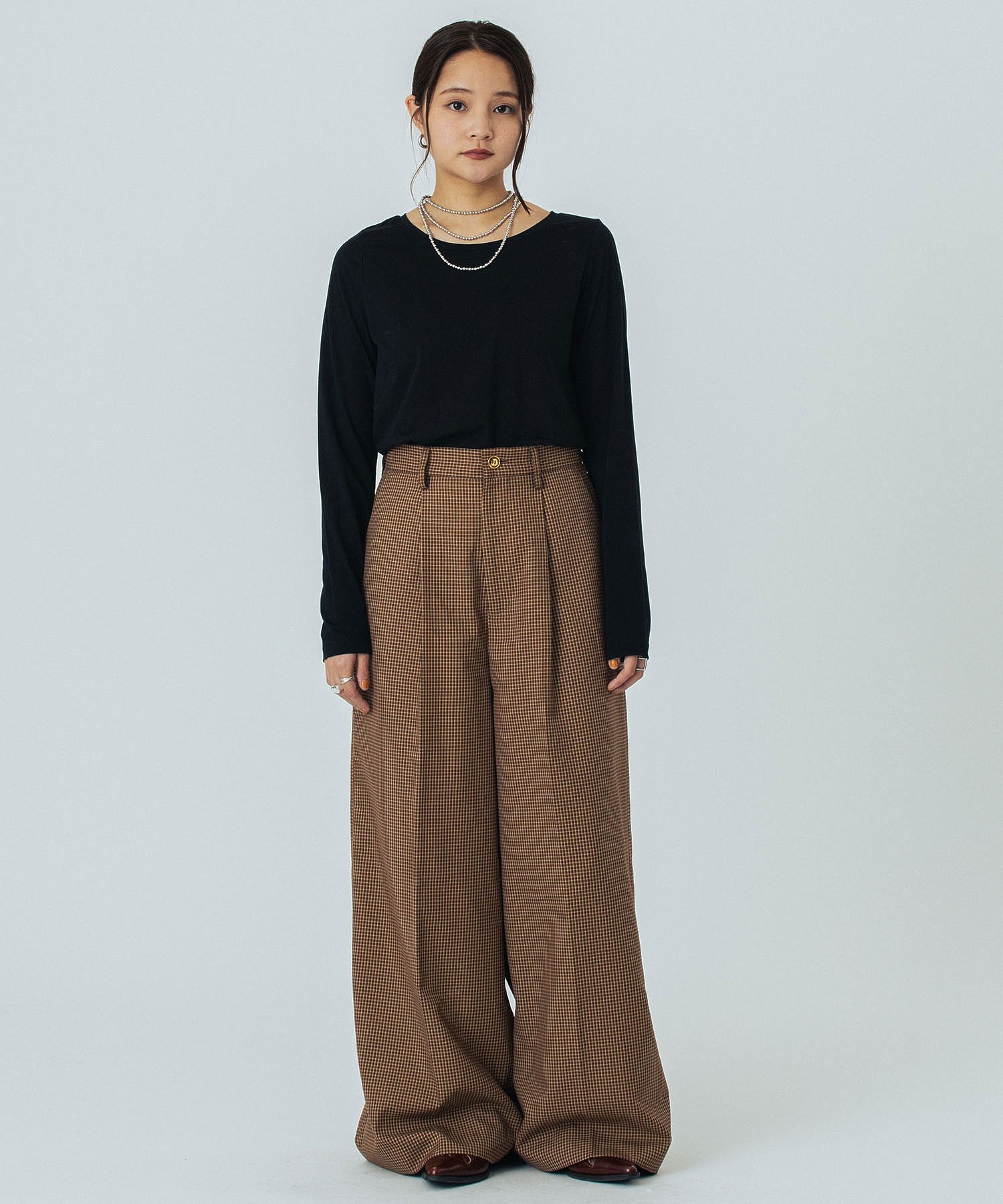 model:161cm 着用サイズ:M