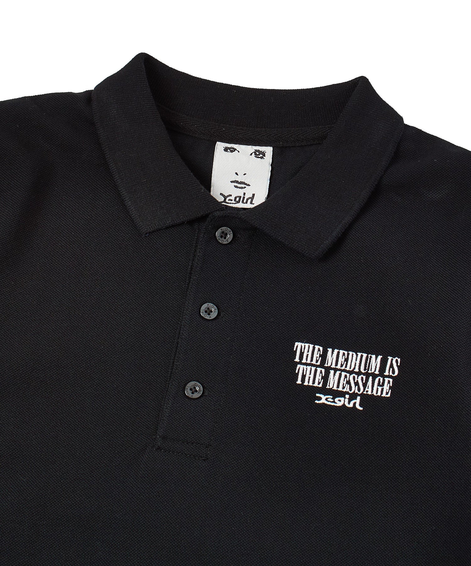 VINTAGE LABEL FACE BABY POLO TOP