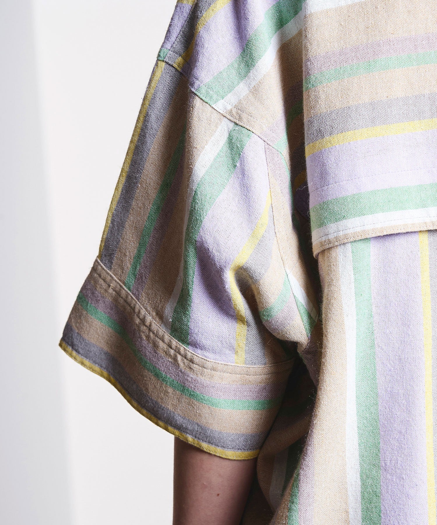 GENE HEAVENS/PANEL STRIPE S/S SHIRT